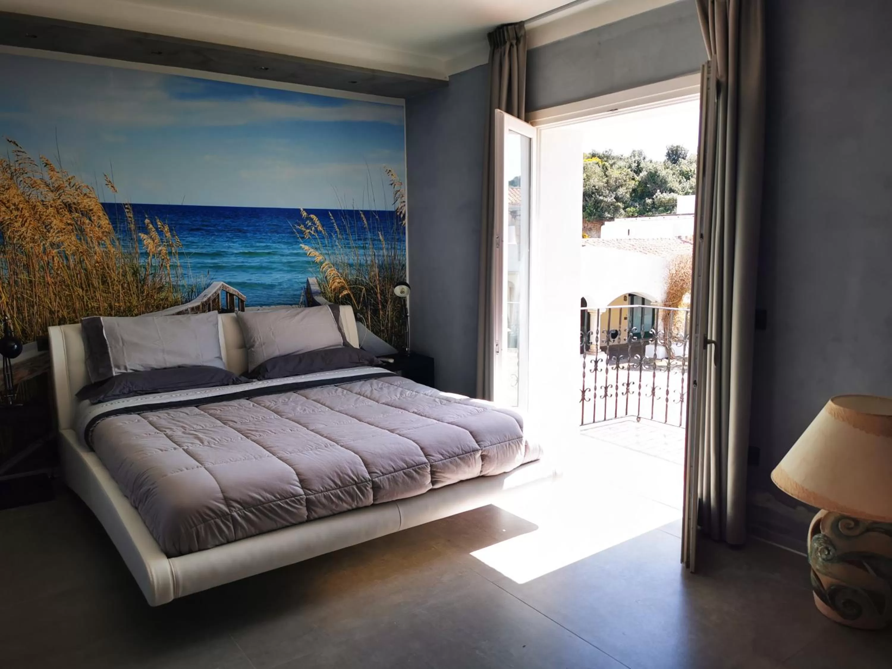 Balcony/Terrace, Bed in Relais Du Port