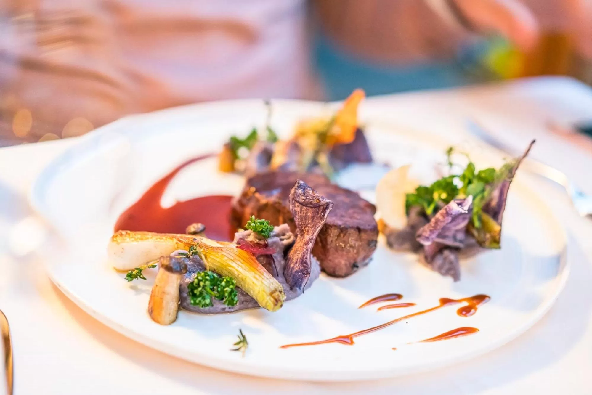 Food close-up in Small Luxury Hotel of the World - DasPosthotel