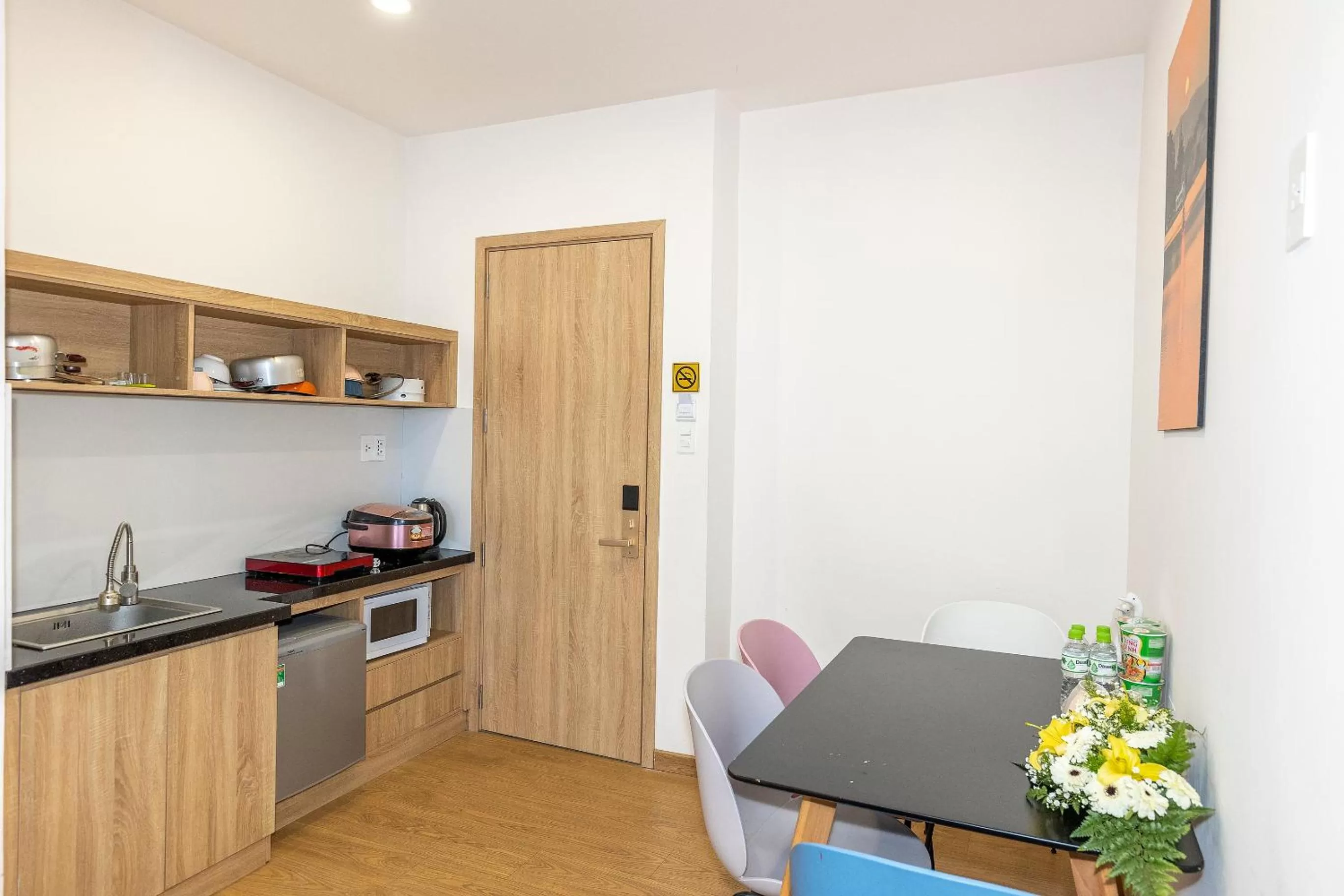 Kitchen or kitchenette in Centro Hotel Da Lat