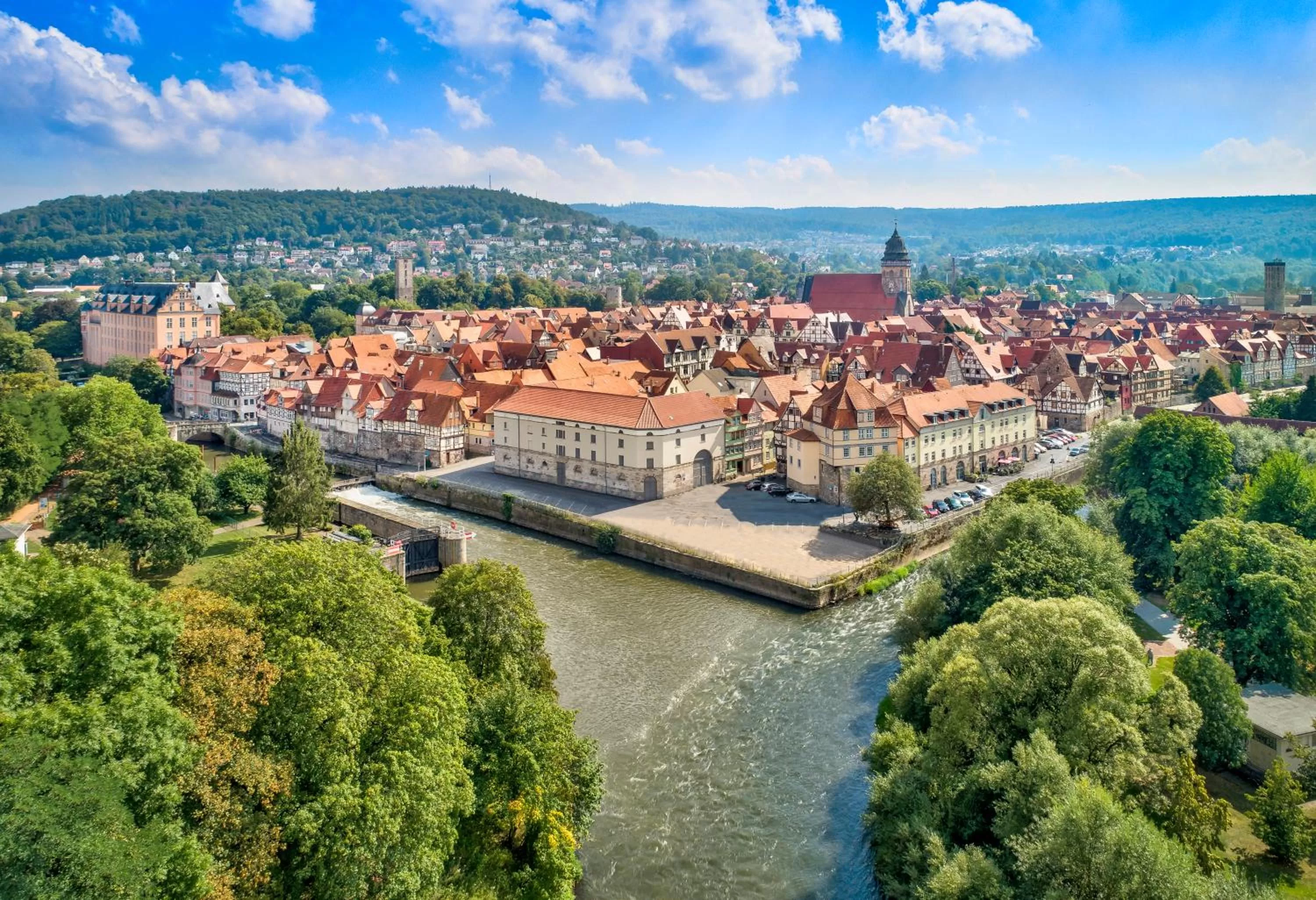 Property building, Bird's-eye View in Hotel Alter Packhof