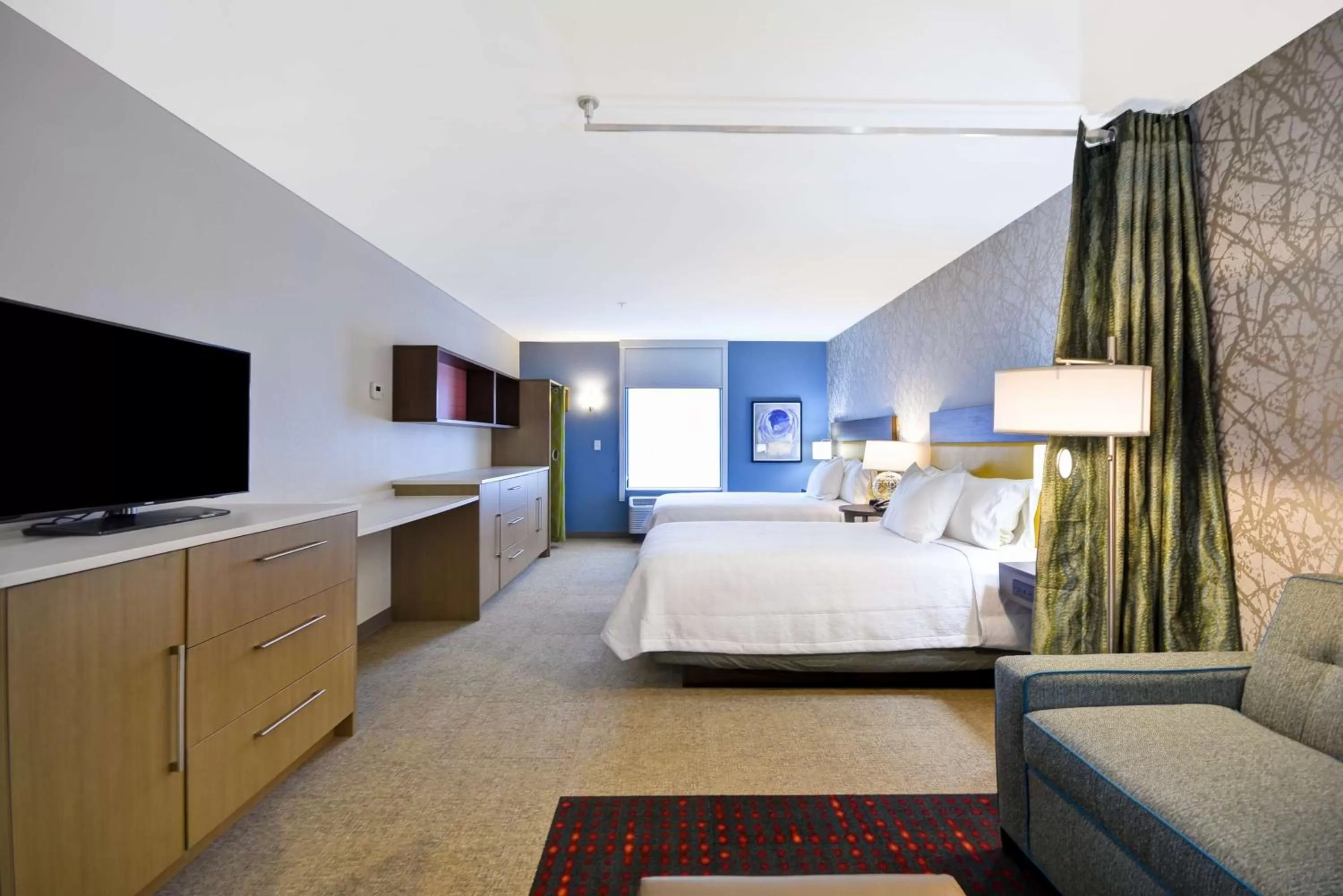 Bedroom, Bed in Home2 Suites By Hilton Columbus Airport East Broad