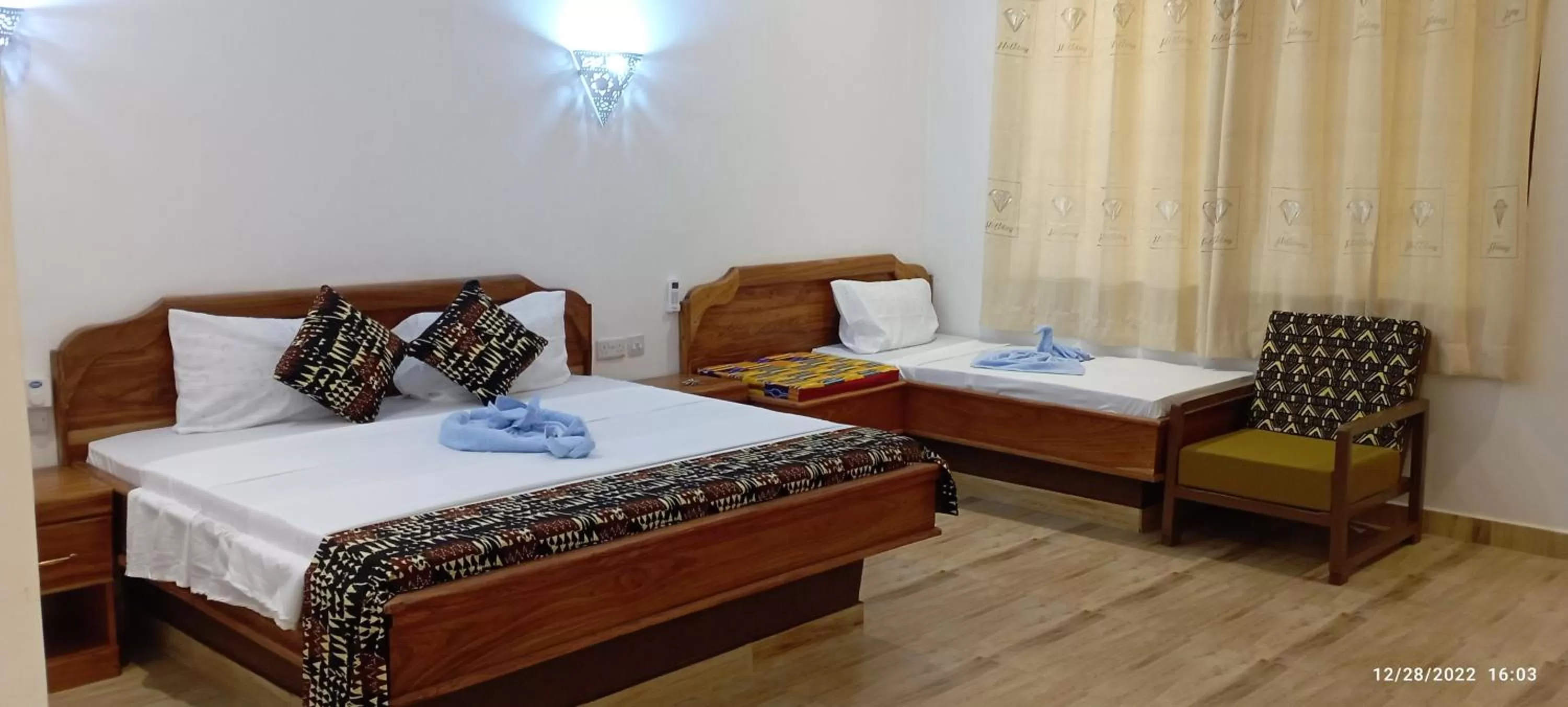 Bed in Nungwi Heritage Resort