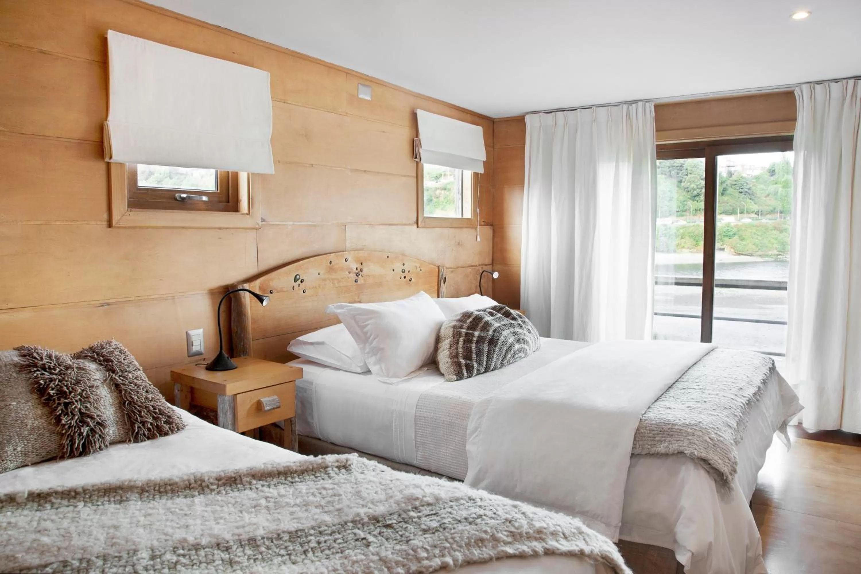 Bed in Palafito 1326 Hotel Boutique Chiloé