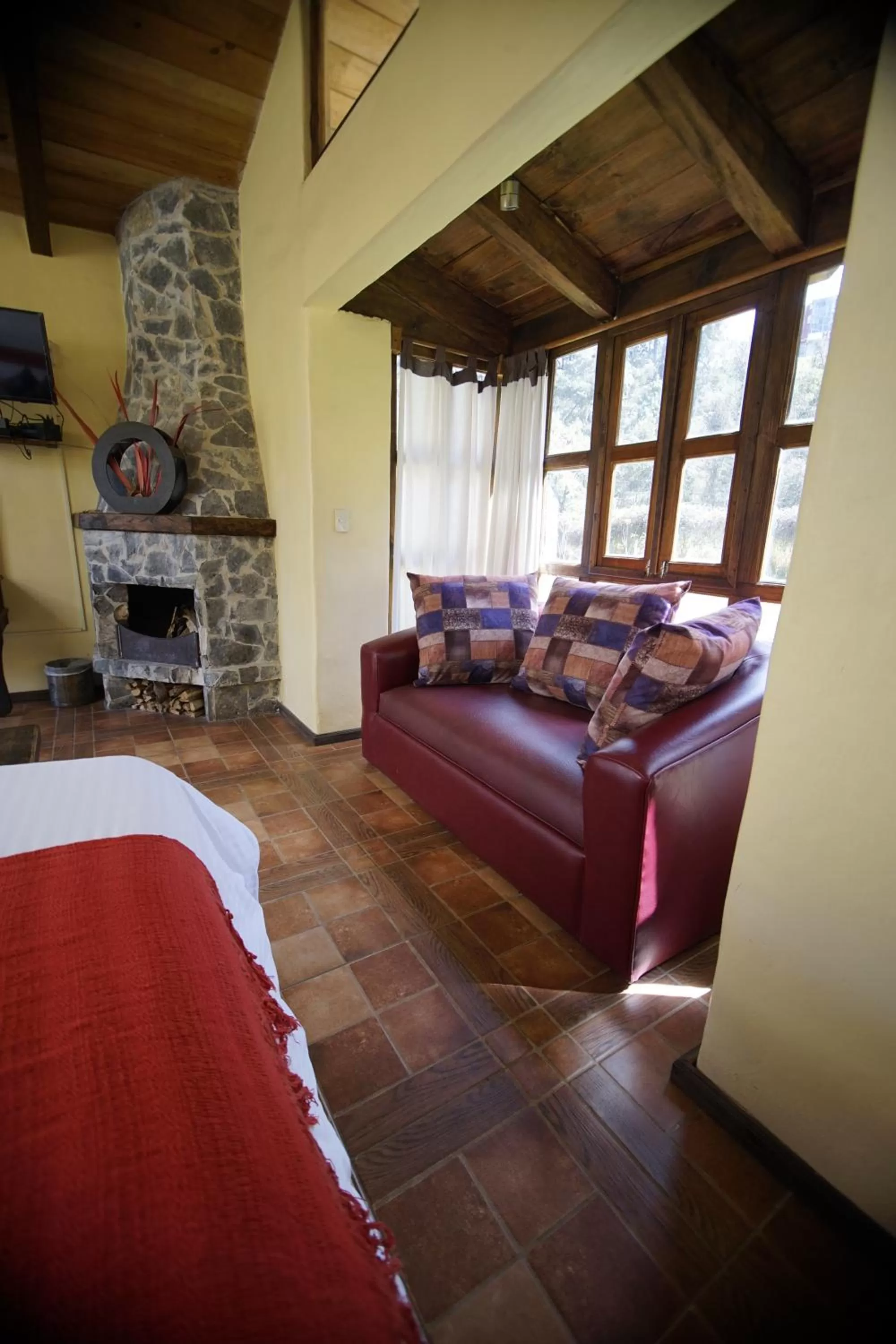 Bed in Cabañas La Cascada