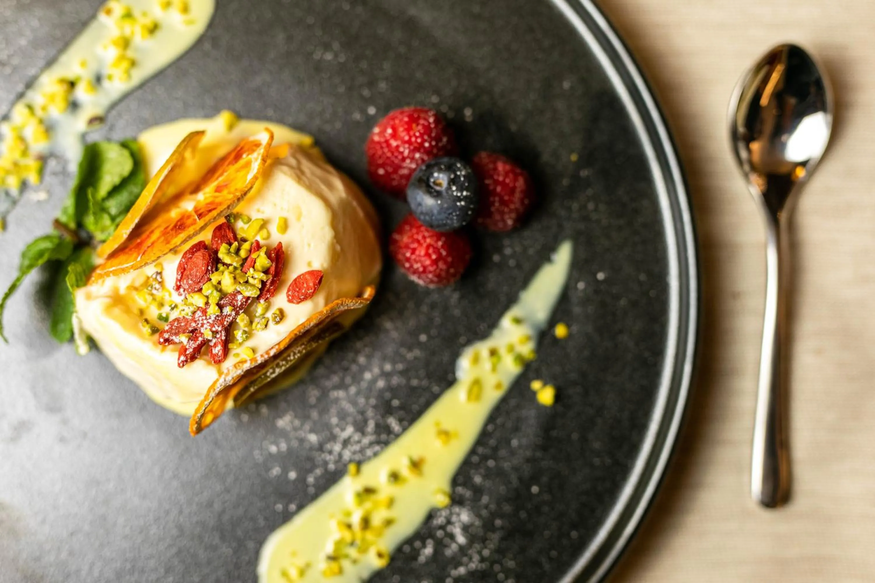 Food close-up in Hotel Milano Scala