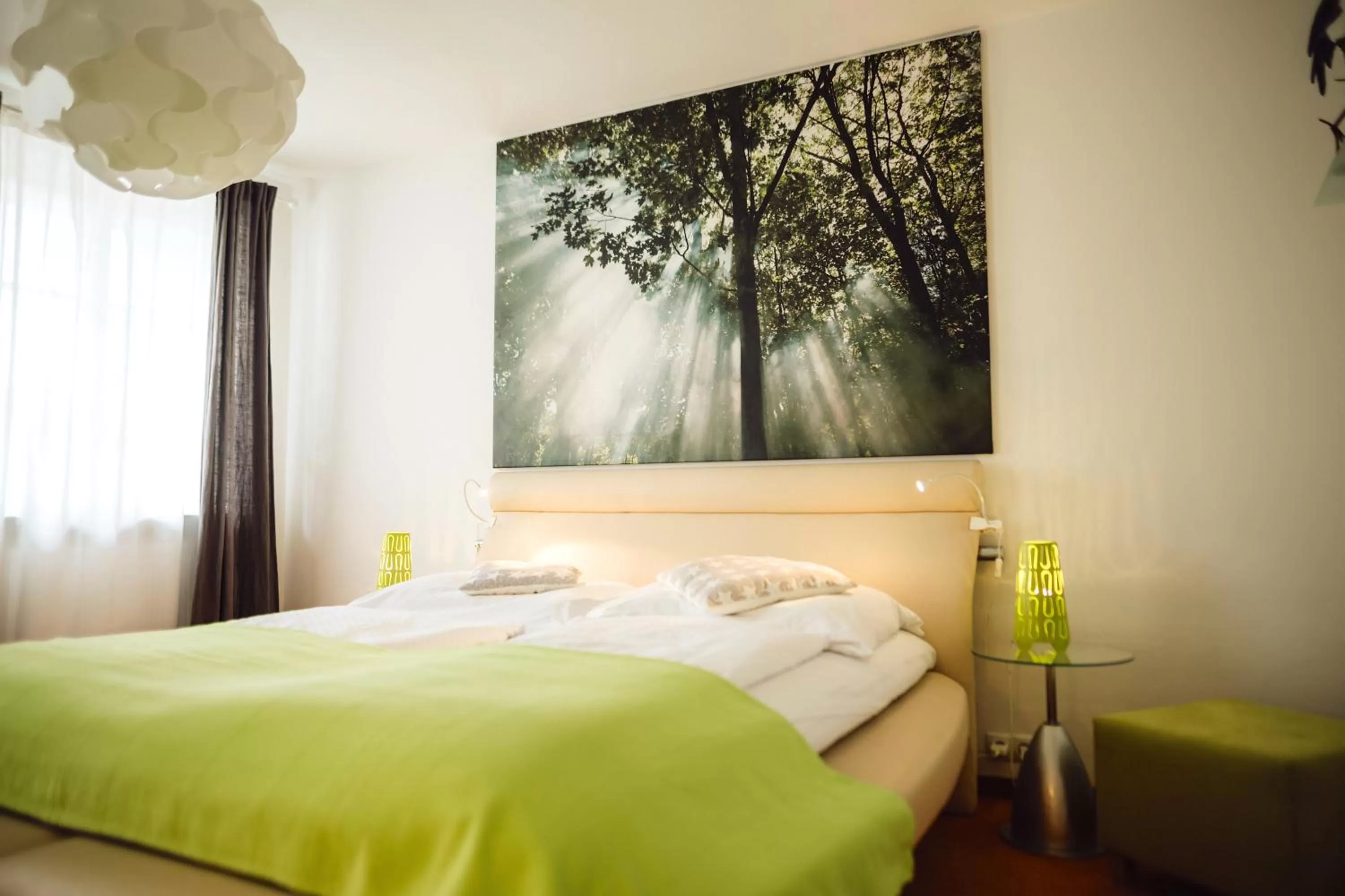 Bed in Das Hotel Stern 24h self-check-in