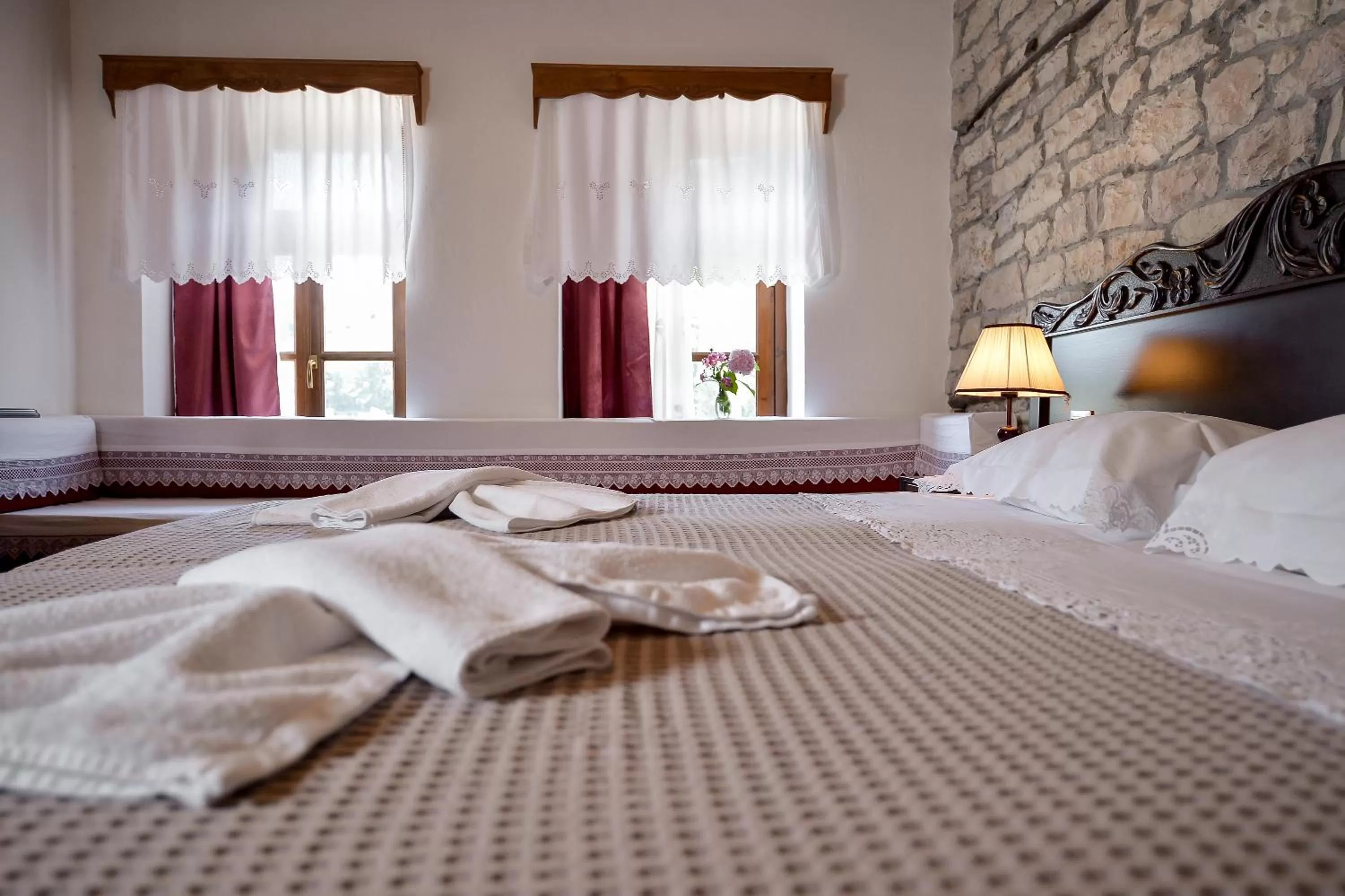 Decorative detail, Bed in Hotel Kalemi 2