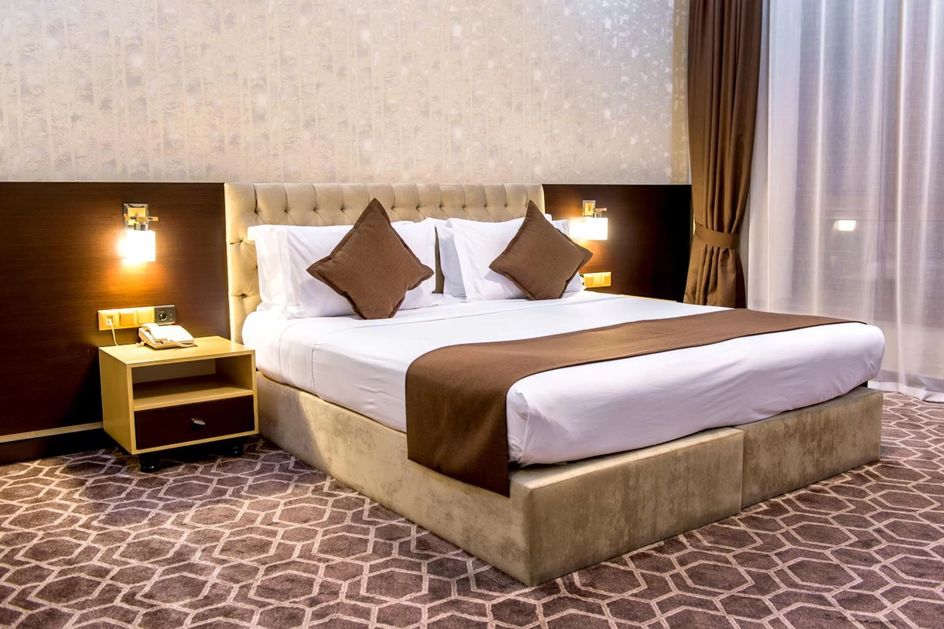 Bed in Megapolis Hotel Shymkent