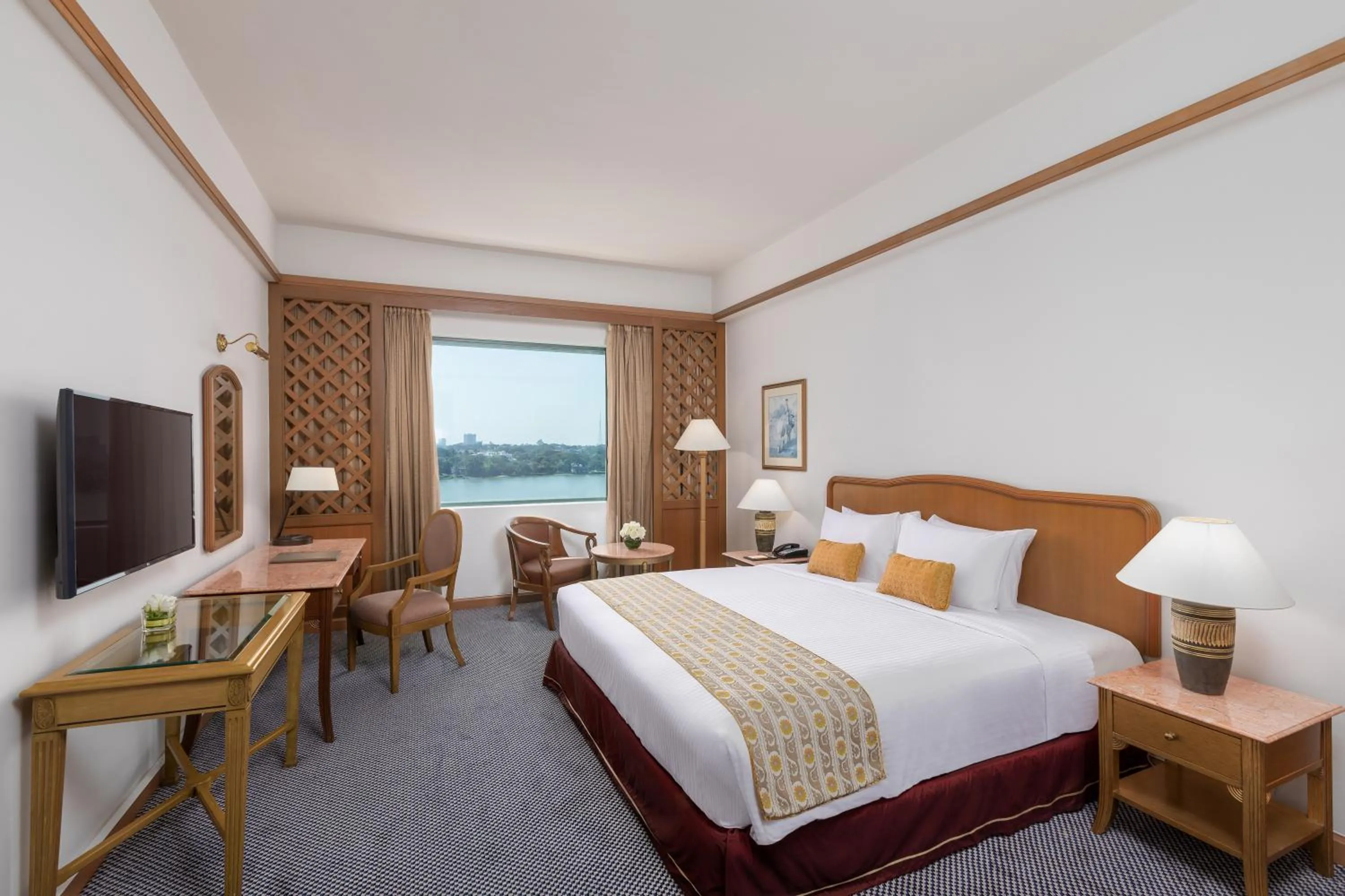 Photo of the whole room, Bed in Sedona Hotel Yangon