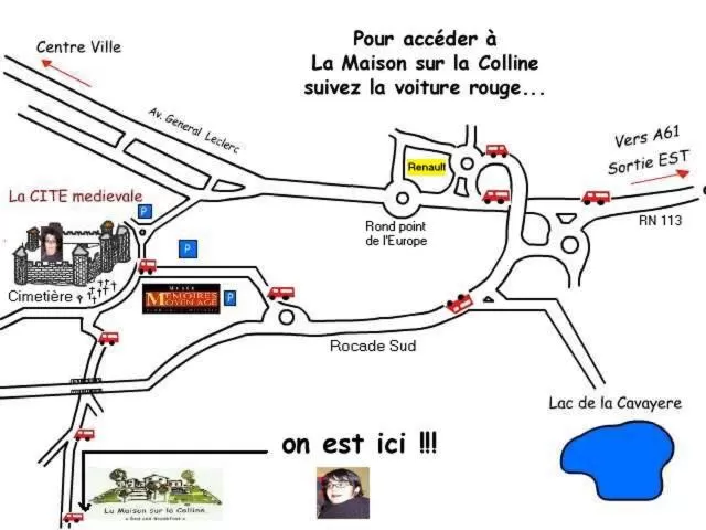 Location in La Maison sur la Colline