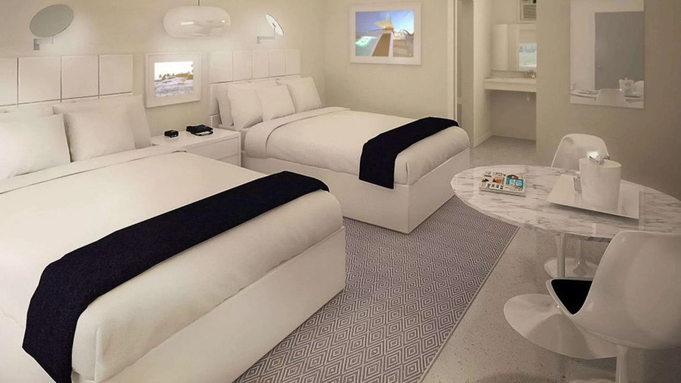 Double Room with Two Double Beds - Non-Smoking in Sun Plaza Motel Double Room with Two Double Beds - Non-Smoking in Sun Plaza Motel