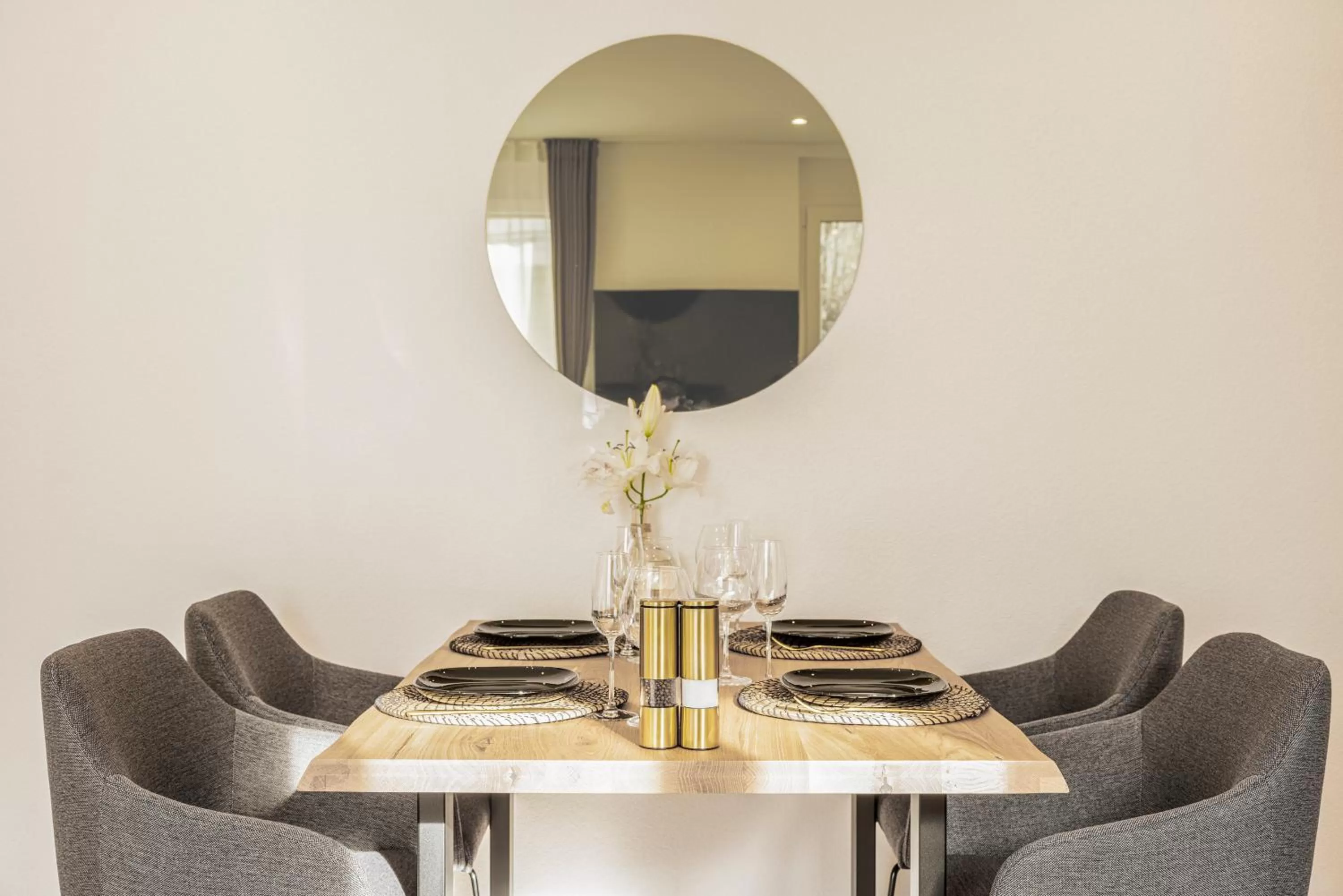 Living room in VISIMO Apartments St Georgen-Strasse St Gallen - Design City Nature