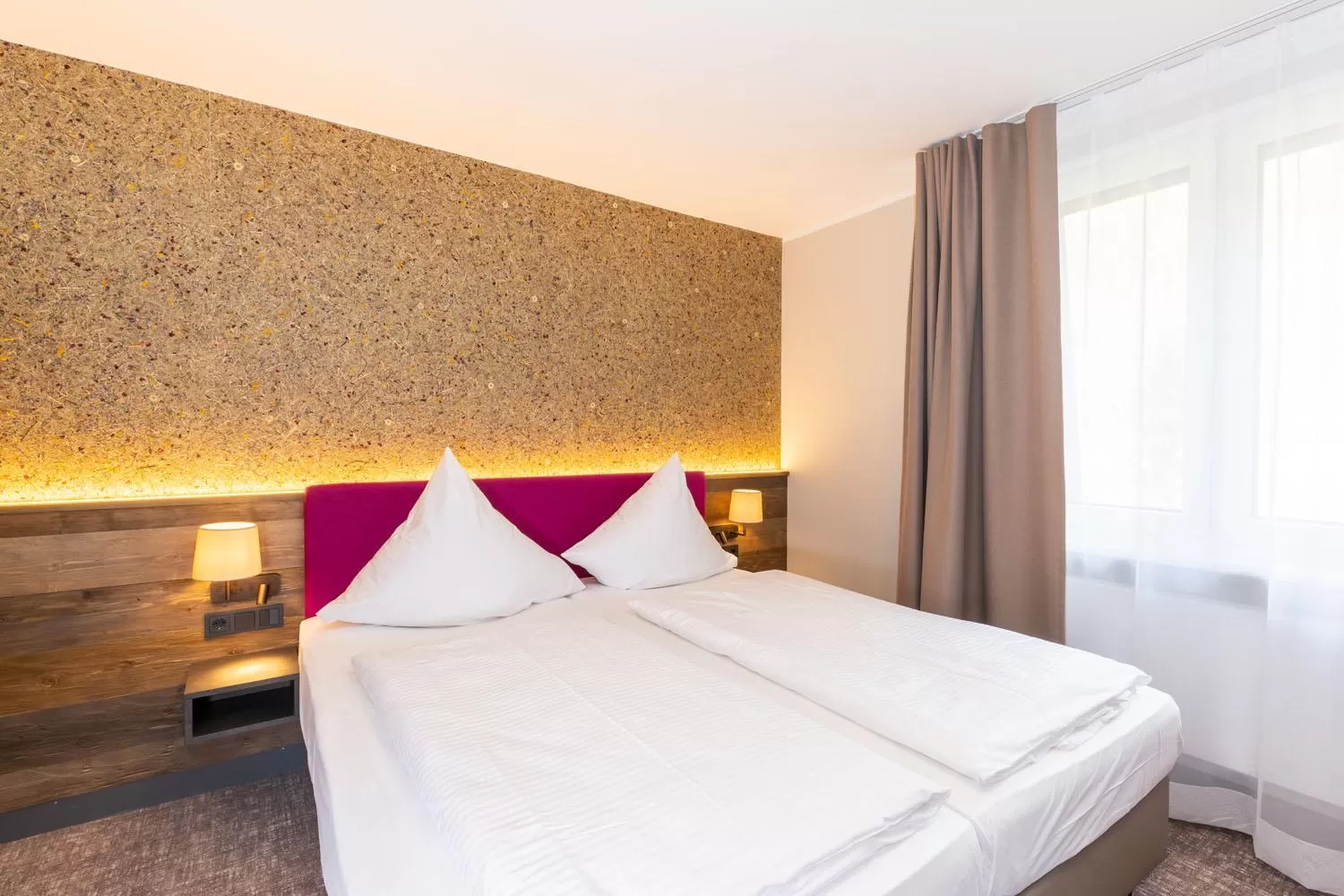 Bed in Hotel Waldmühle