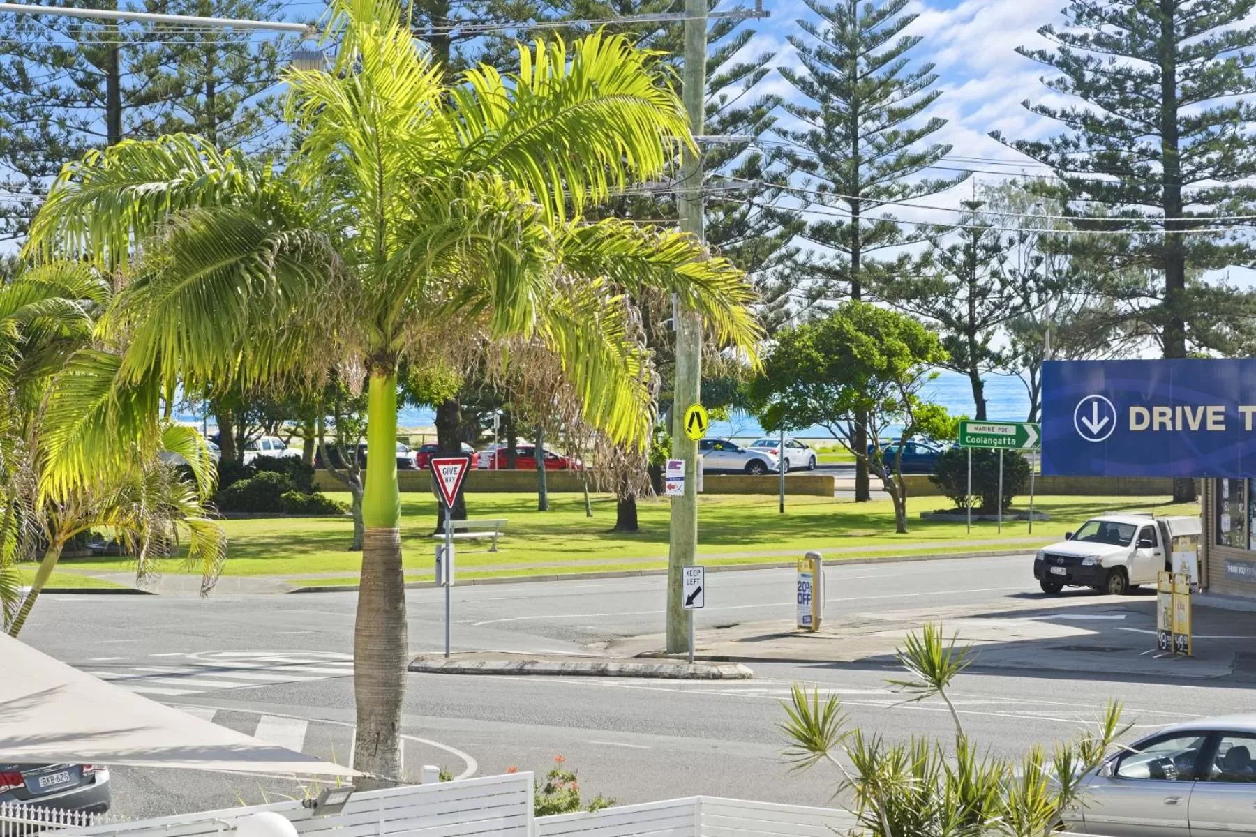 Sea view in Kirra Palms Holiday Apartments