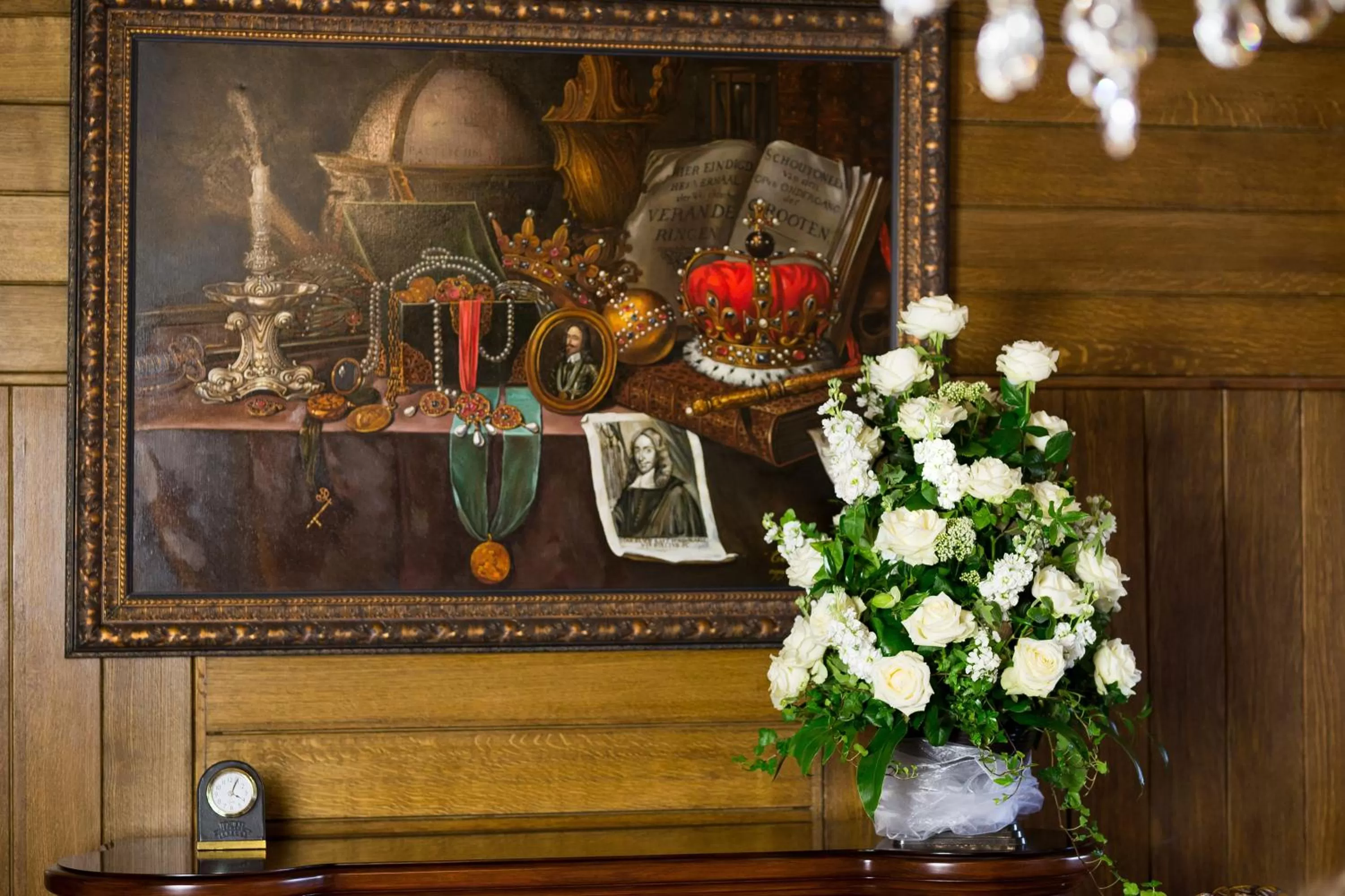 Decorative detail in Zámek Lužec Spa & Wellness Resort