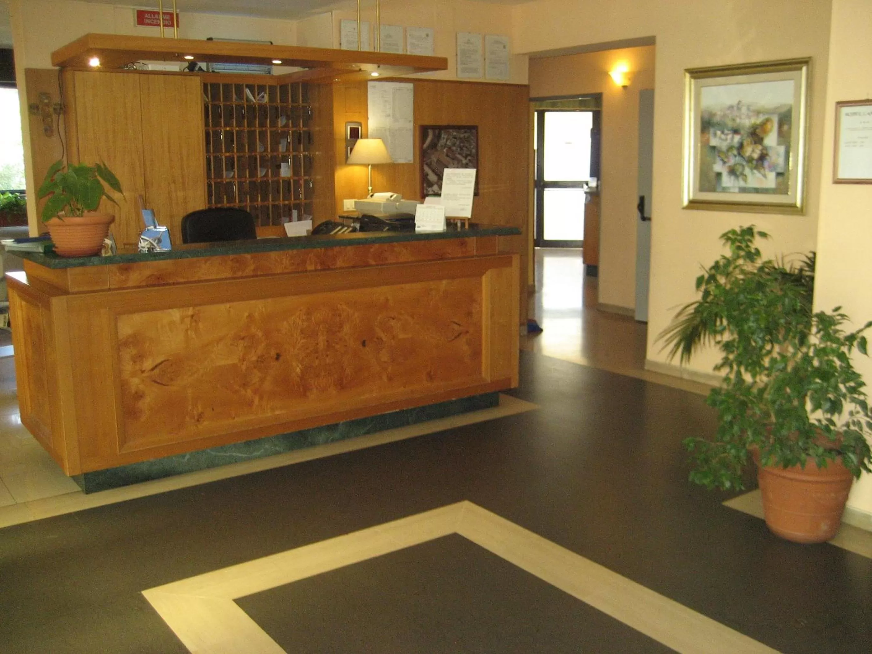 Lobby or reception in Campus Hotel