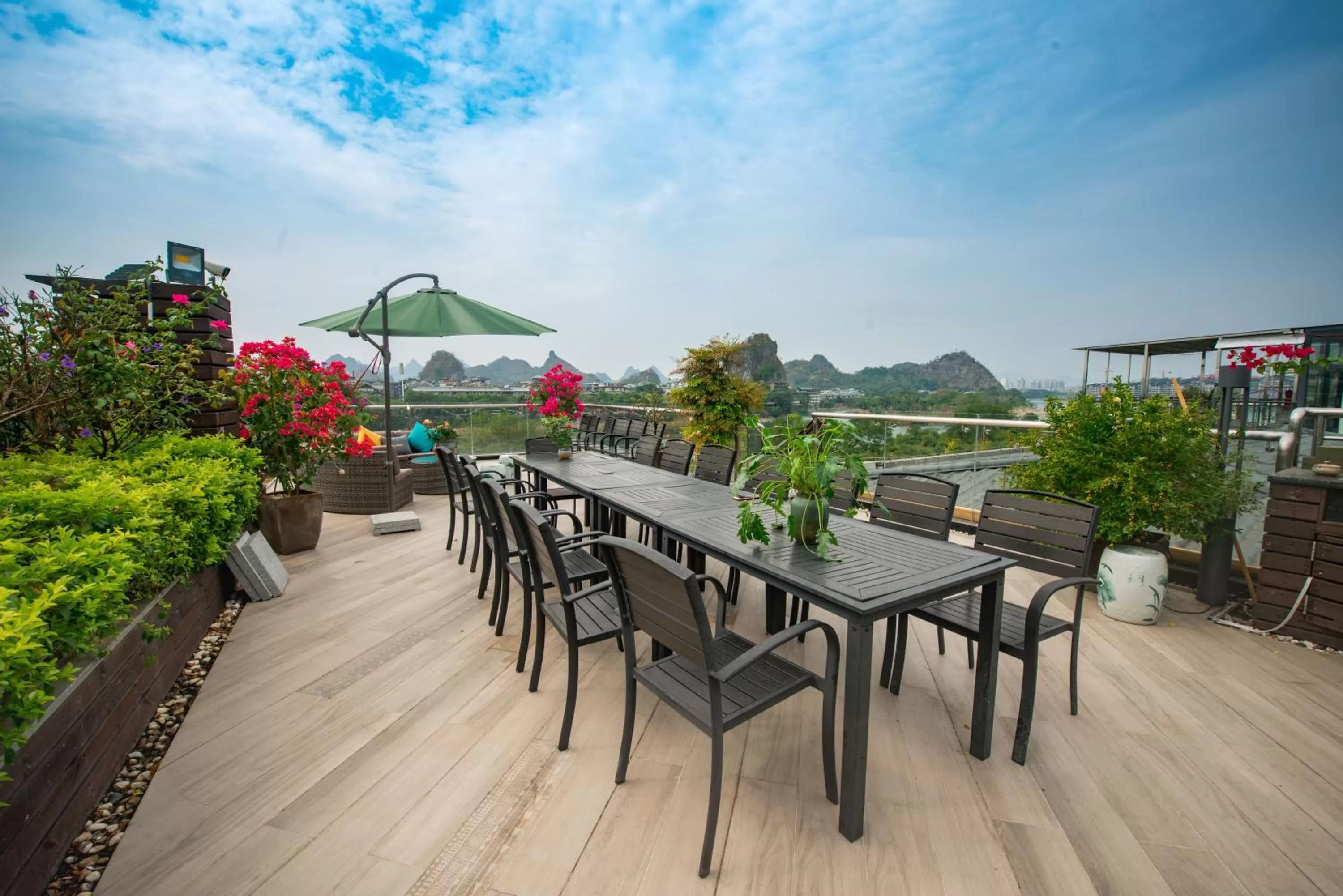 Balcony/Terrace in Li River Resort Villa Hotel