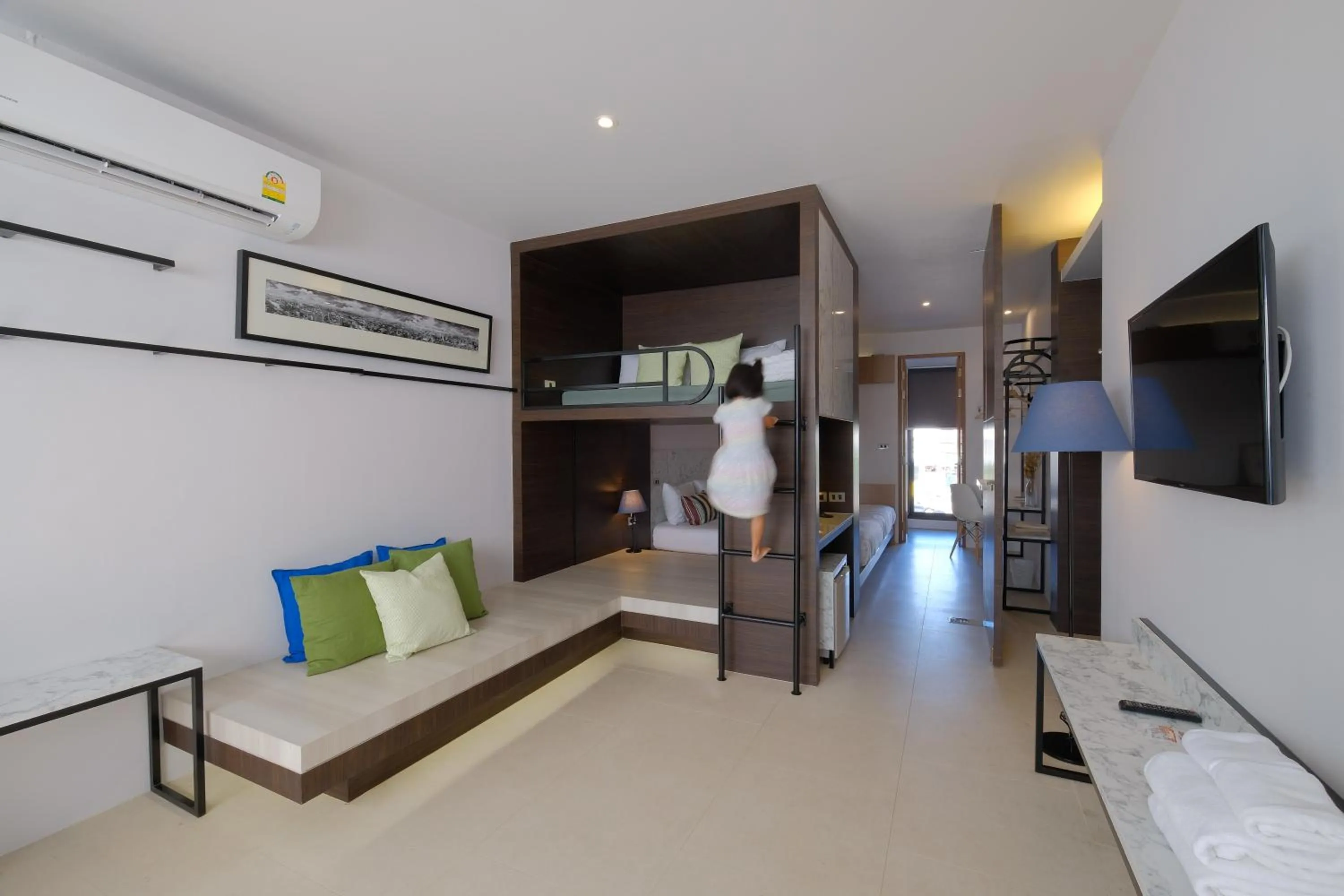 Bed in NornDee Hotel