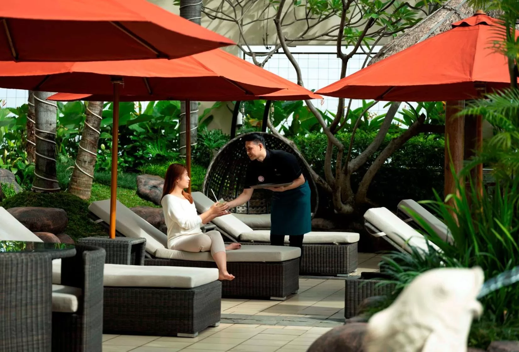 Swimming pool in Hotel Ciputra Jakarta managed by Swiss-Belhotel International