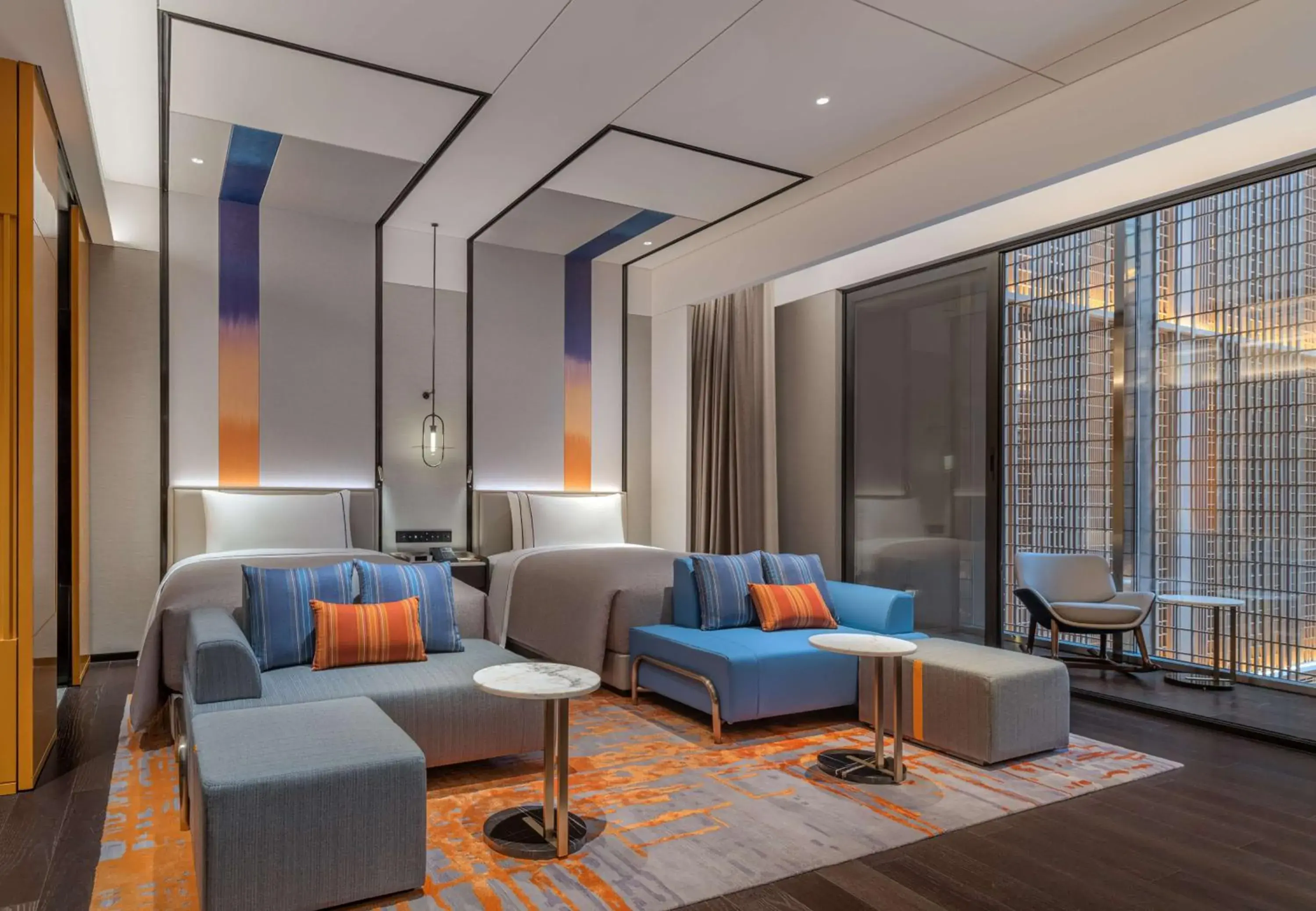 Breezy Deluxe Twin Room in Canopy by Hilton Xi'an Qujiang Breezy Deluxe Twin Room in Canopy by Hilton Xi'an Qujiang