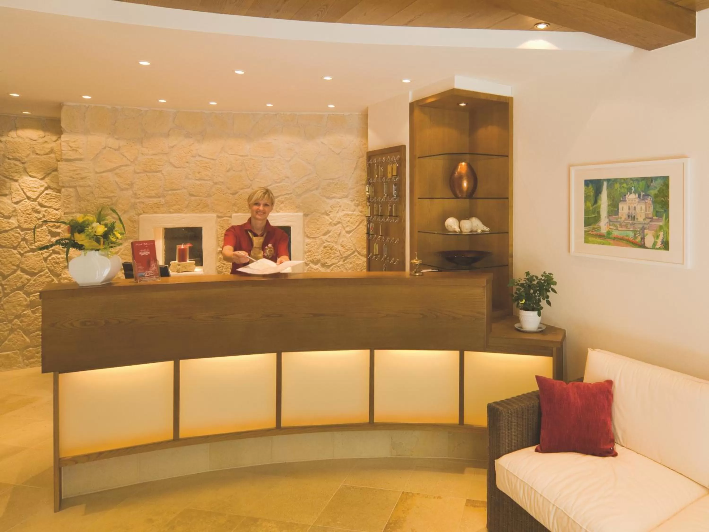 Lobby or reception in Altstadthotel "Zum Hechten"