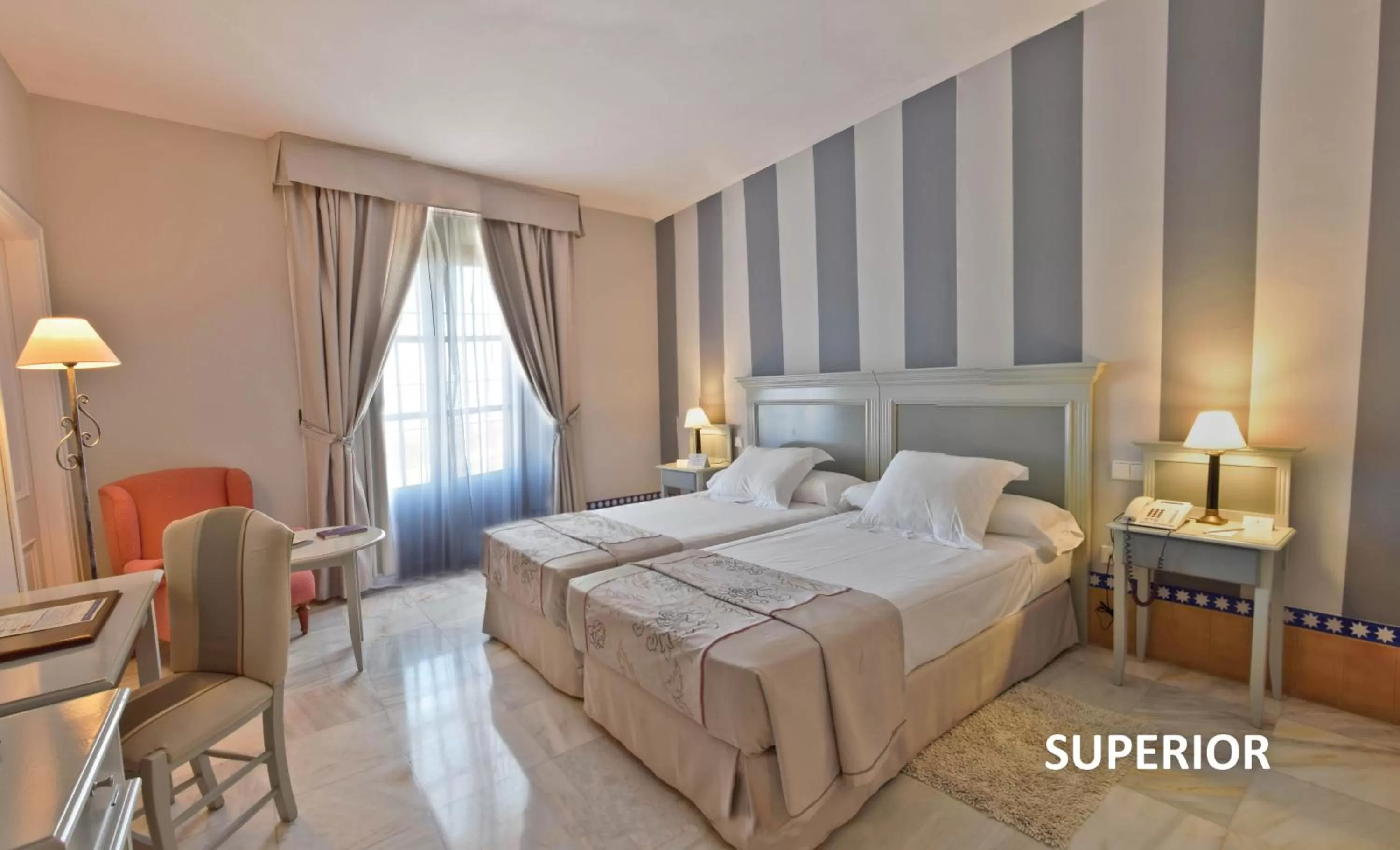 Bed in Hotel Alcázar de la Reina