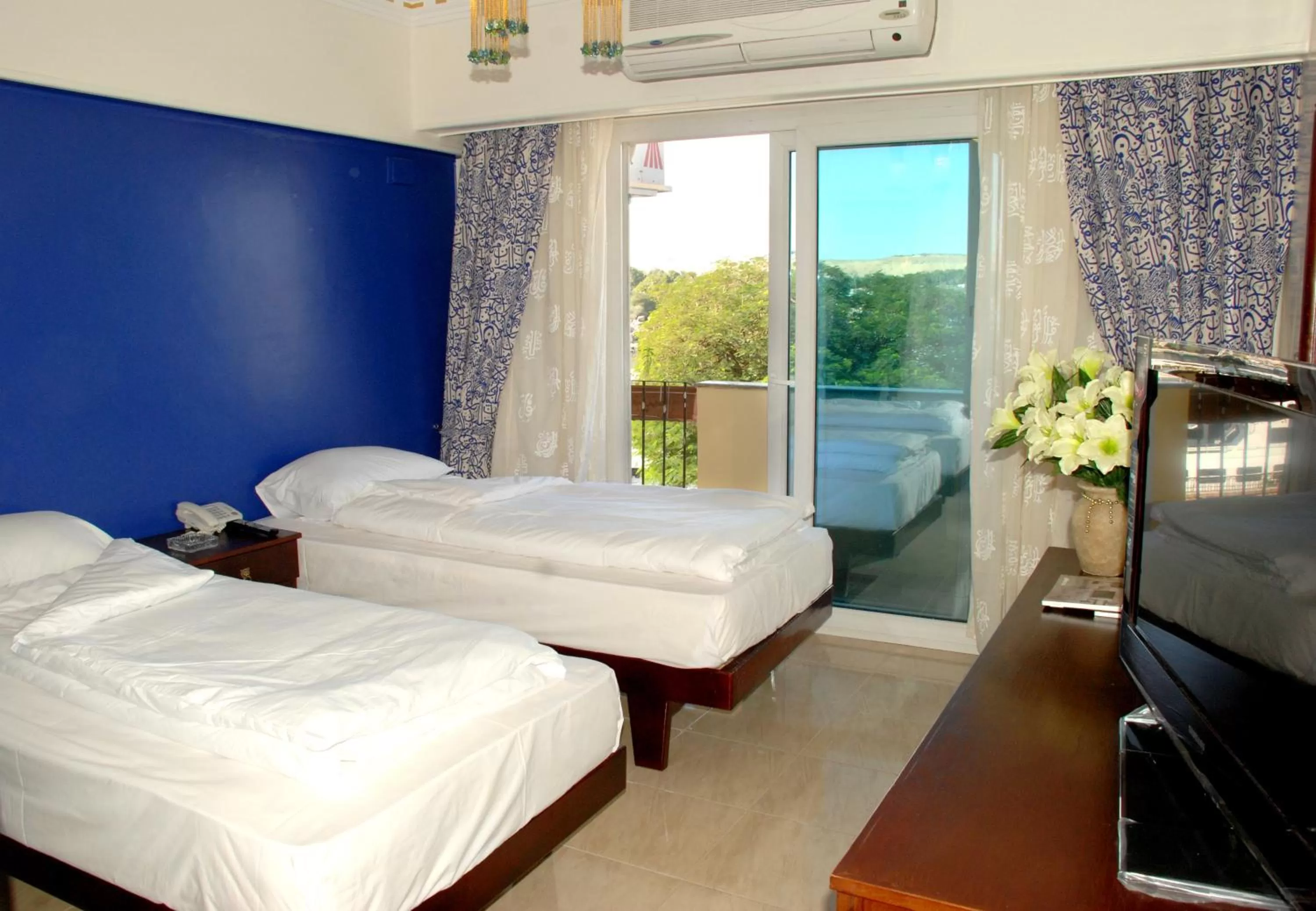 Bed in Philae Hotel Aswan