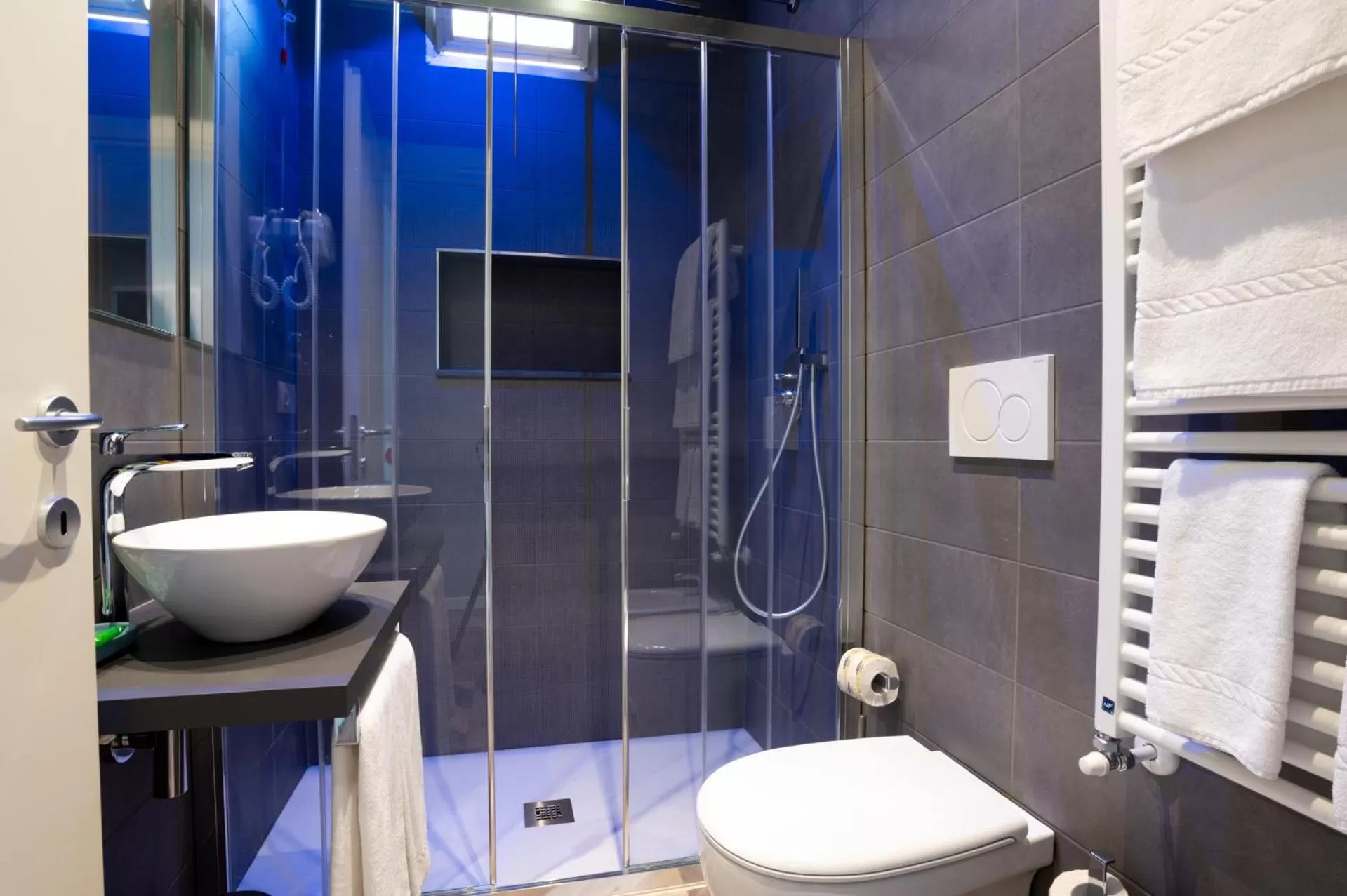 Shower in Hotel Monte Rosa