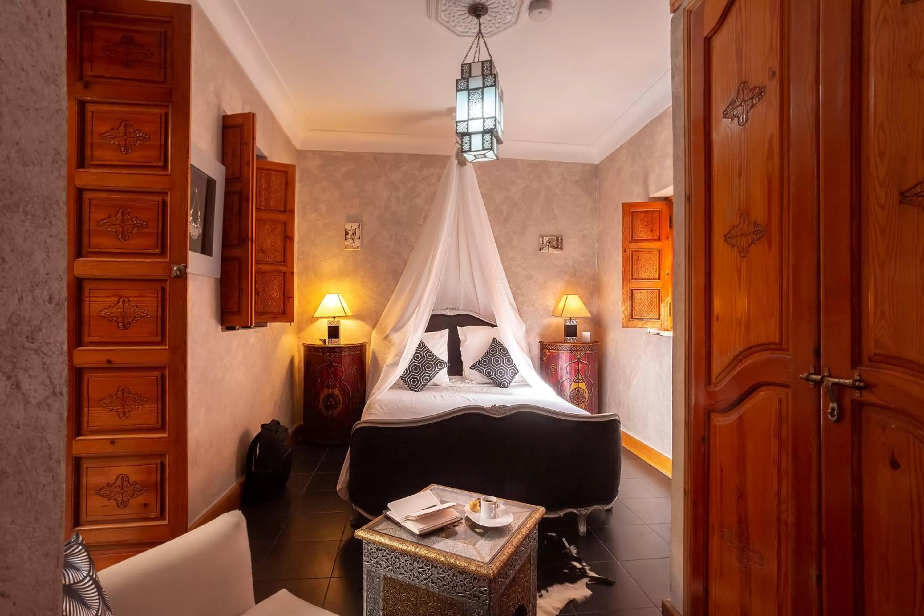 Bed in Riad Rodaina & SPA