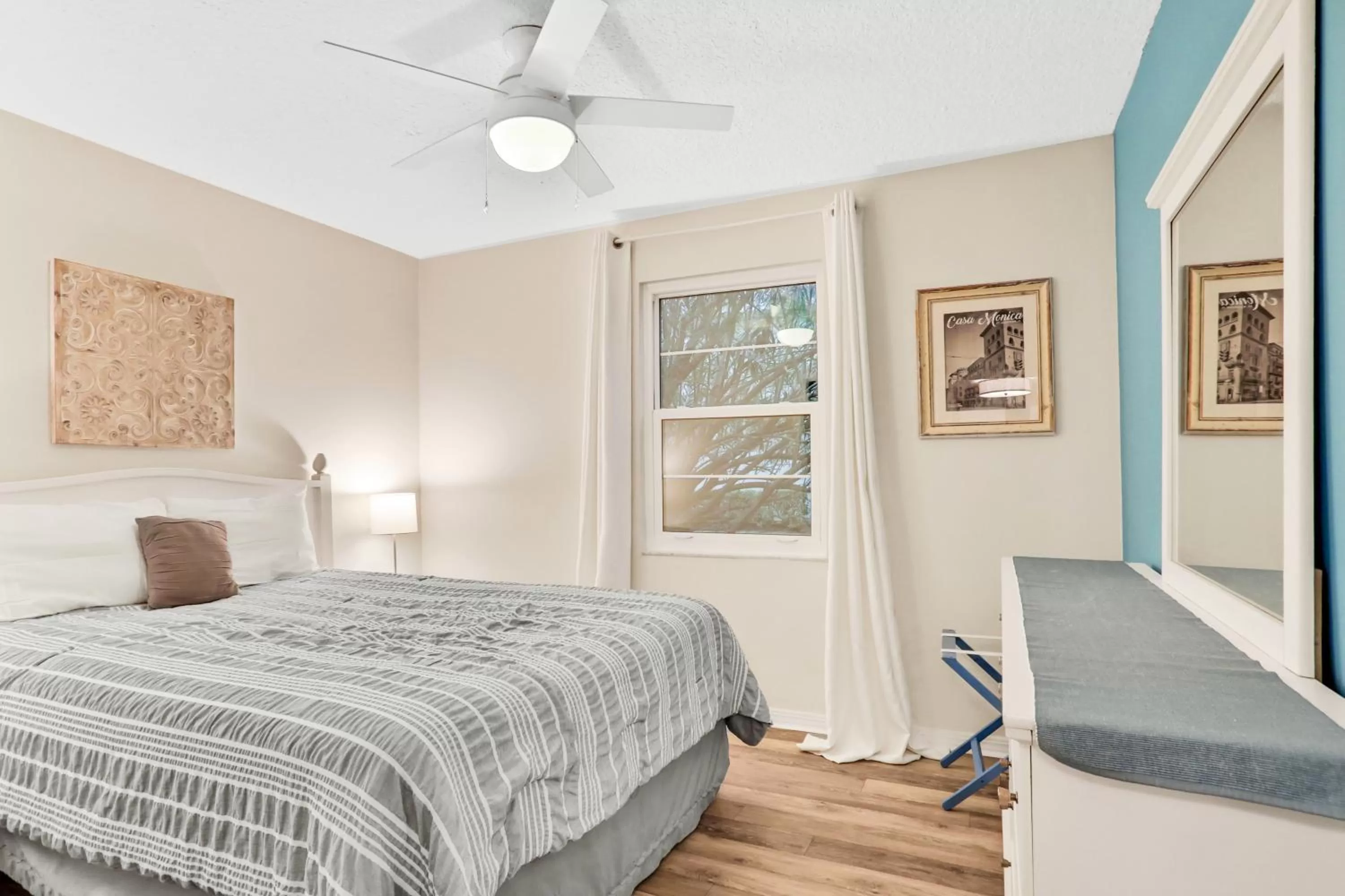 Bed in Clipper Cabana Beachwalk Condo