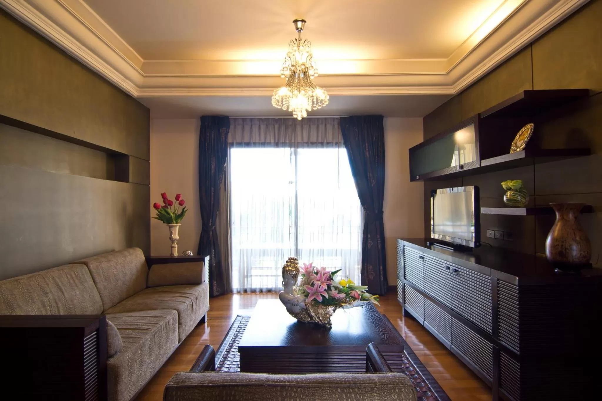 Living room in LK Mantra Pura Resort