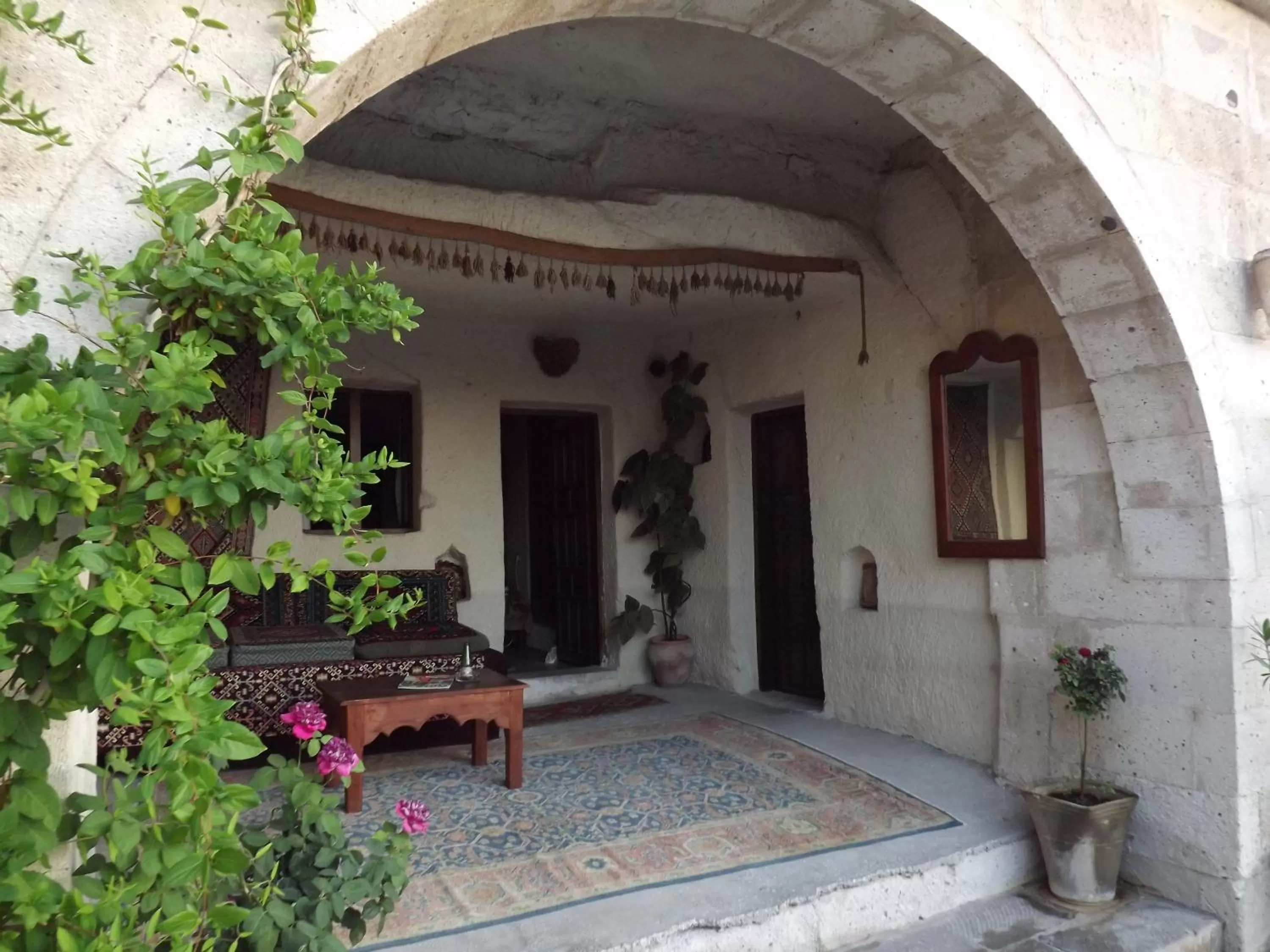 Patio in Local Cave House