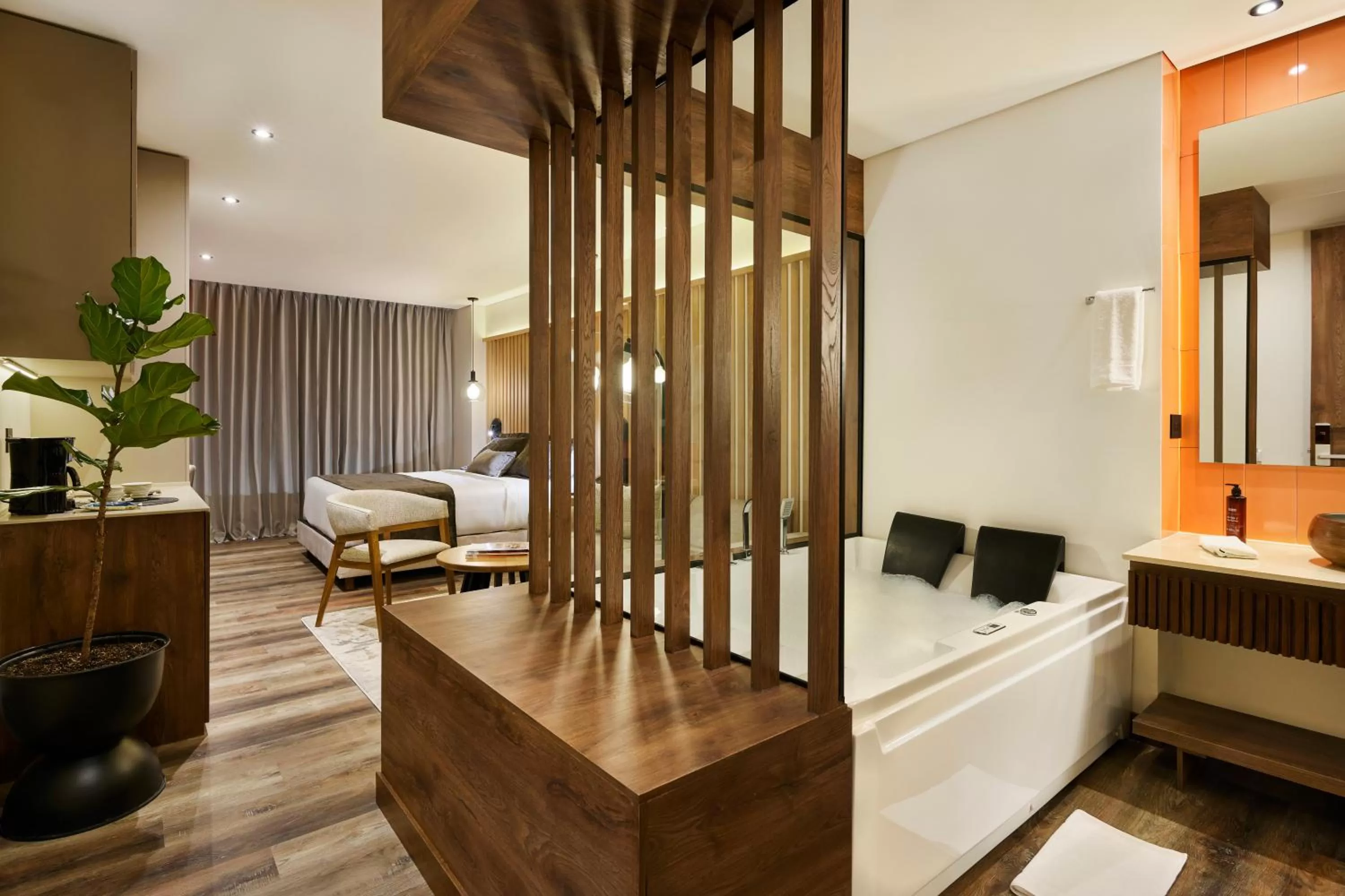 Bed in Blues Suites Medellín