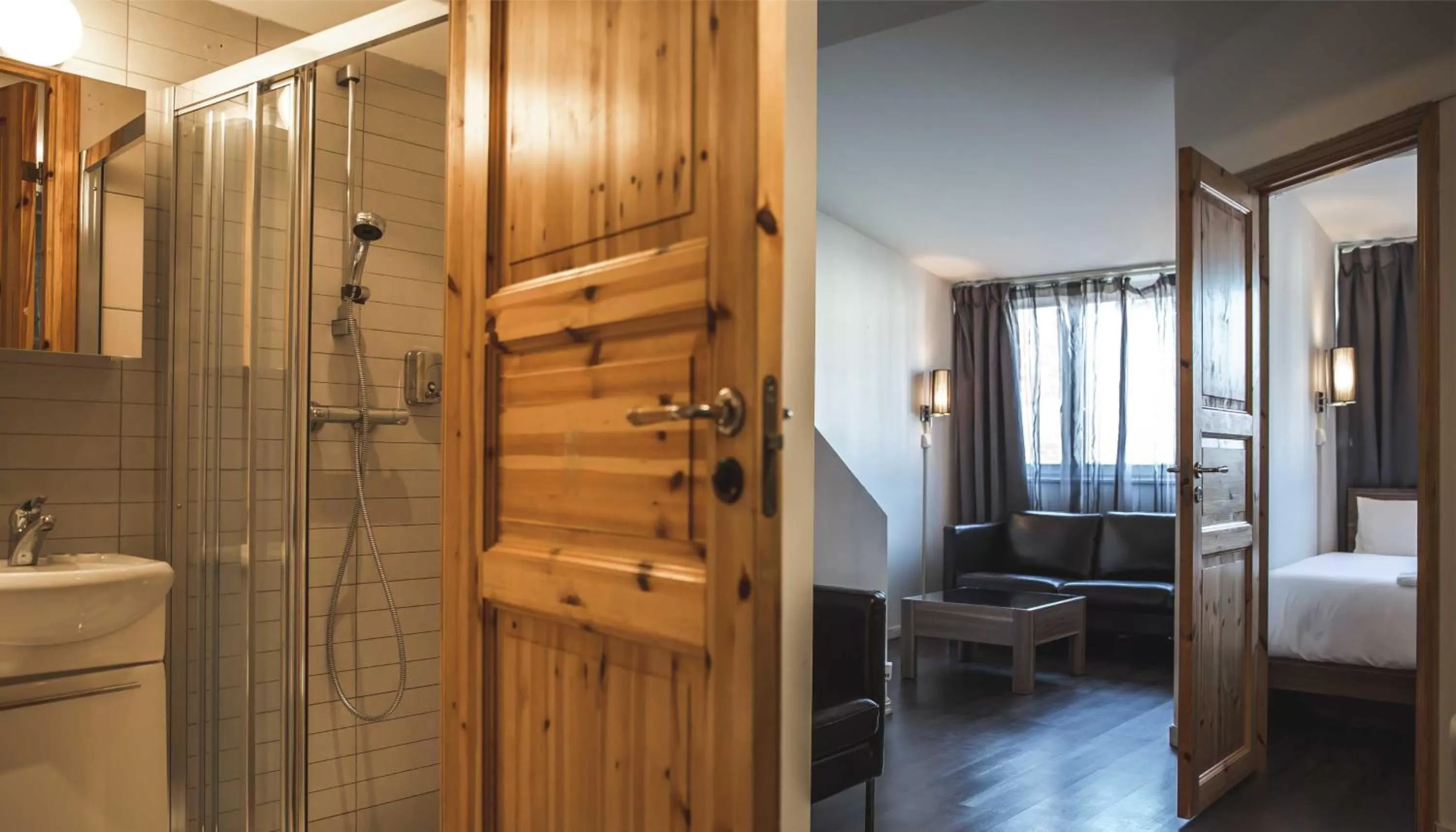 Bathroom in Central City Apartments