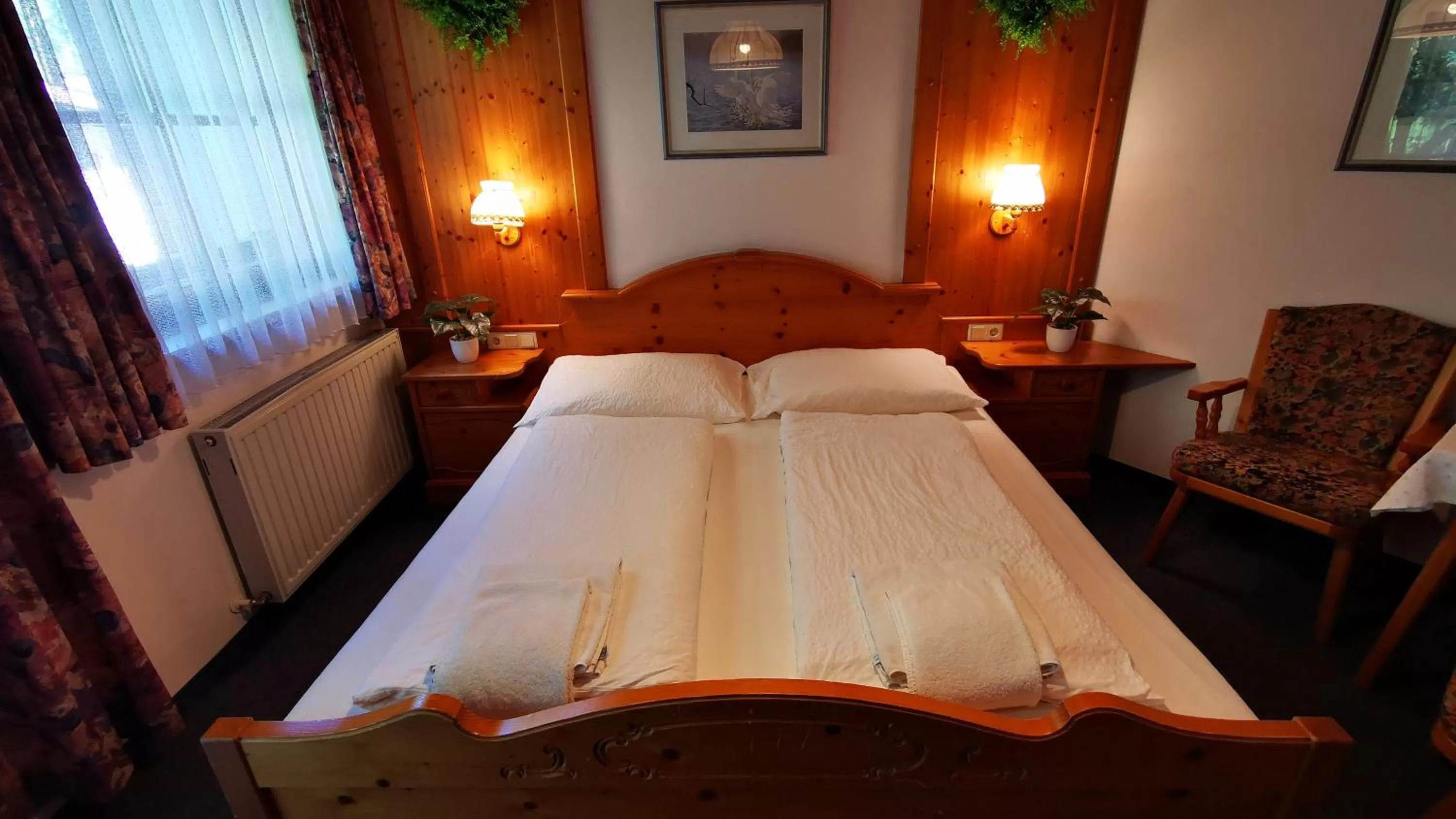 Bed in Gasthof Geronimo