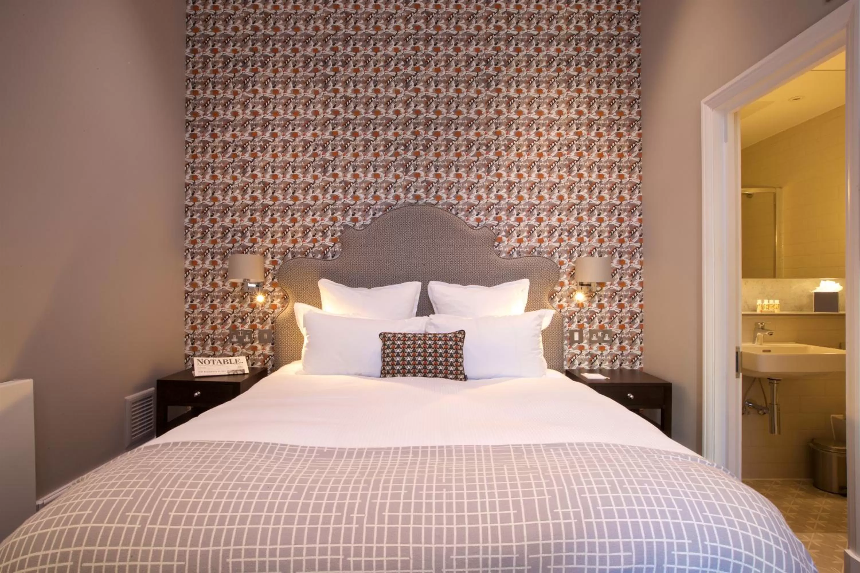 Bed in 54 Queen's Gate Hotel