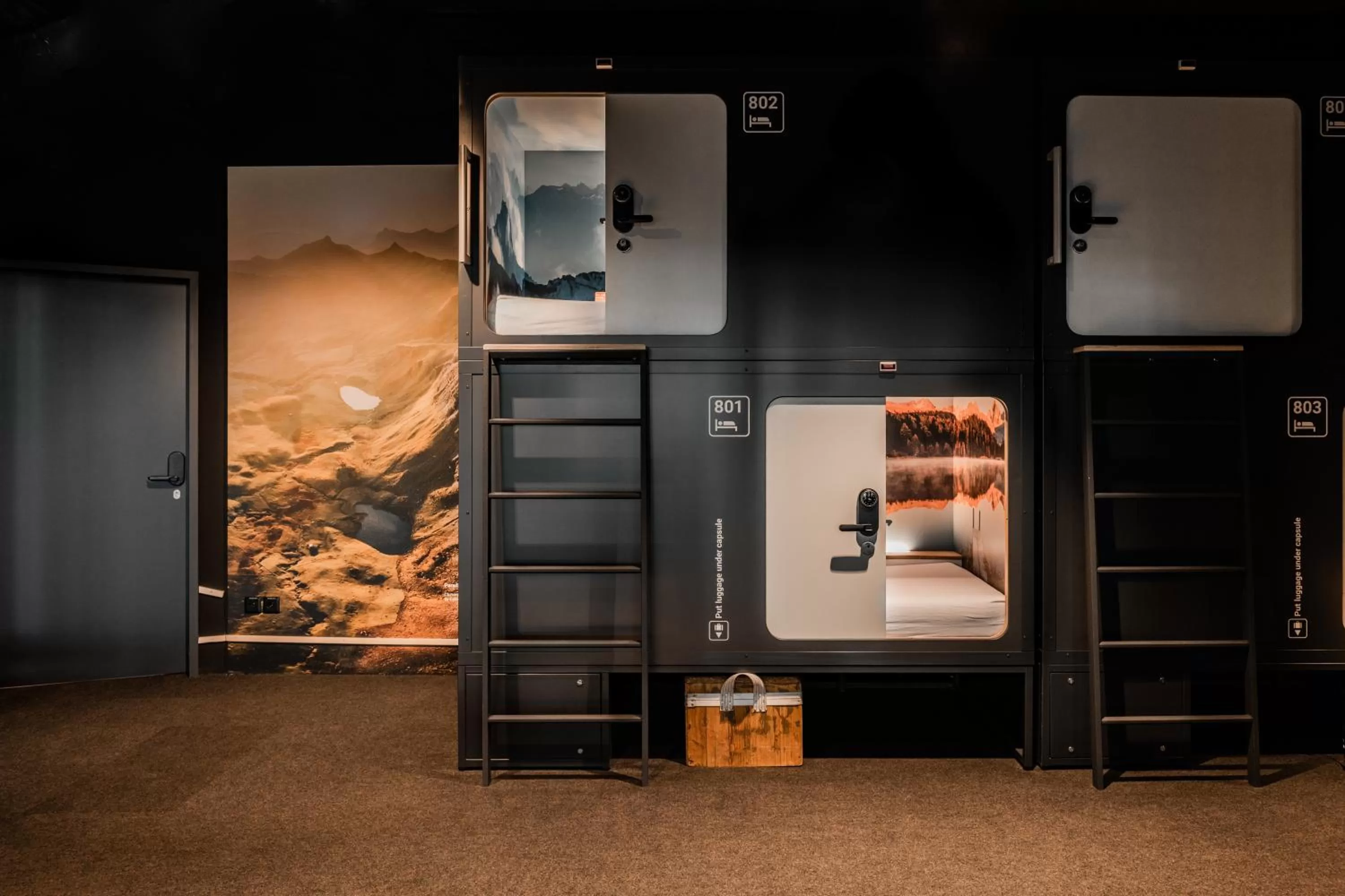 Photo of the whole room in Capsule Hotel - Zurich Airport