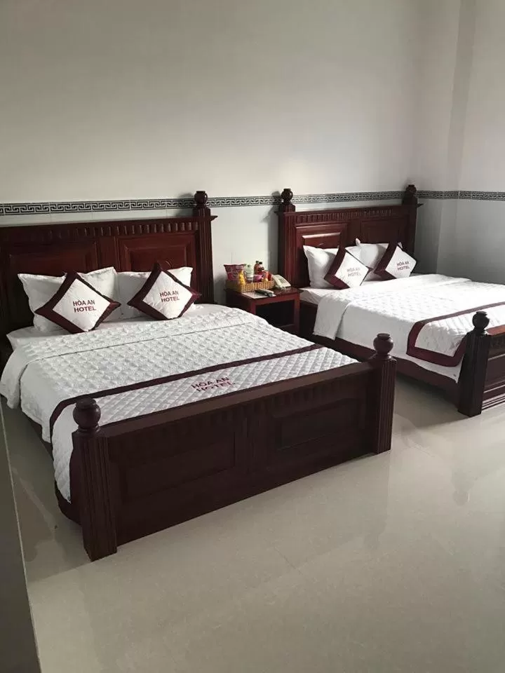 Bed in Hoa An Hotel