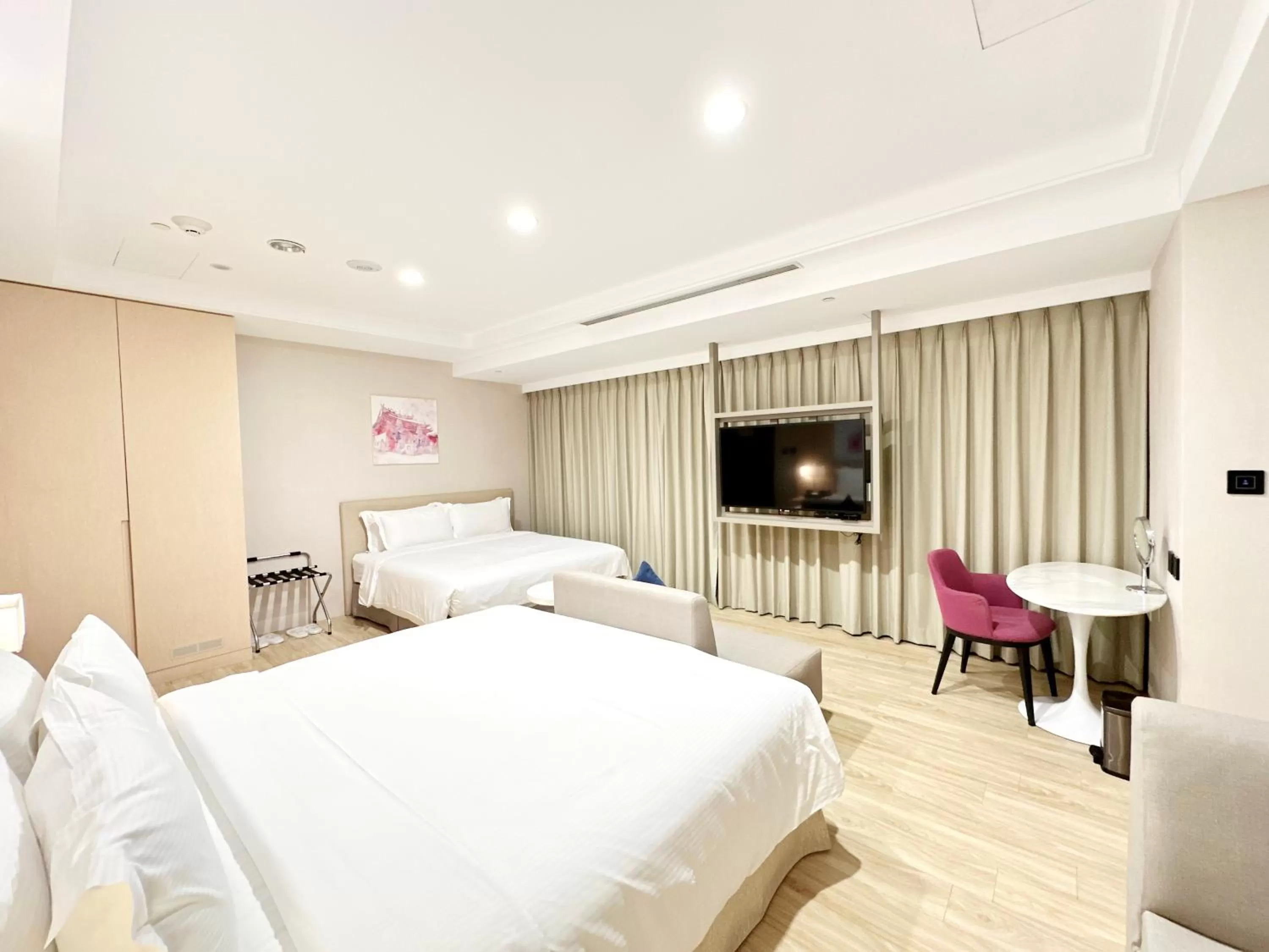 Bed in 台南星鑽國際商旅 Hua Hotel
