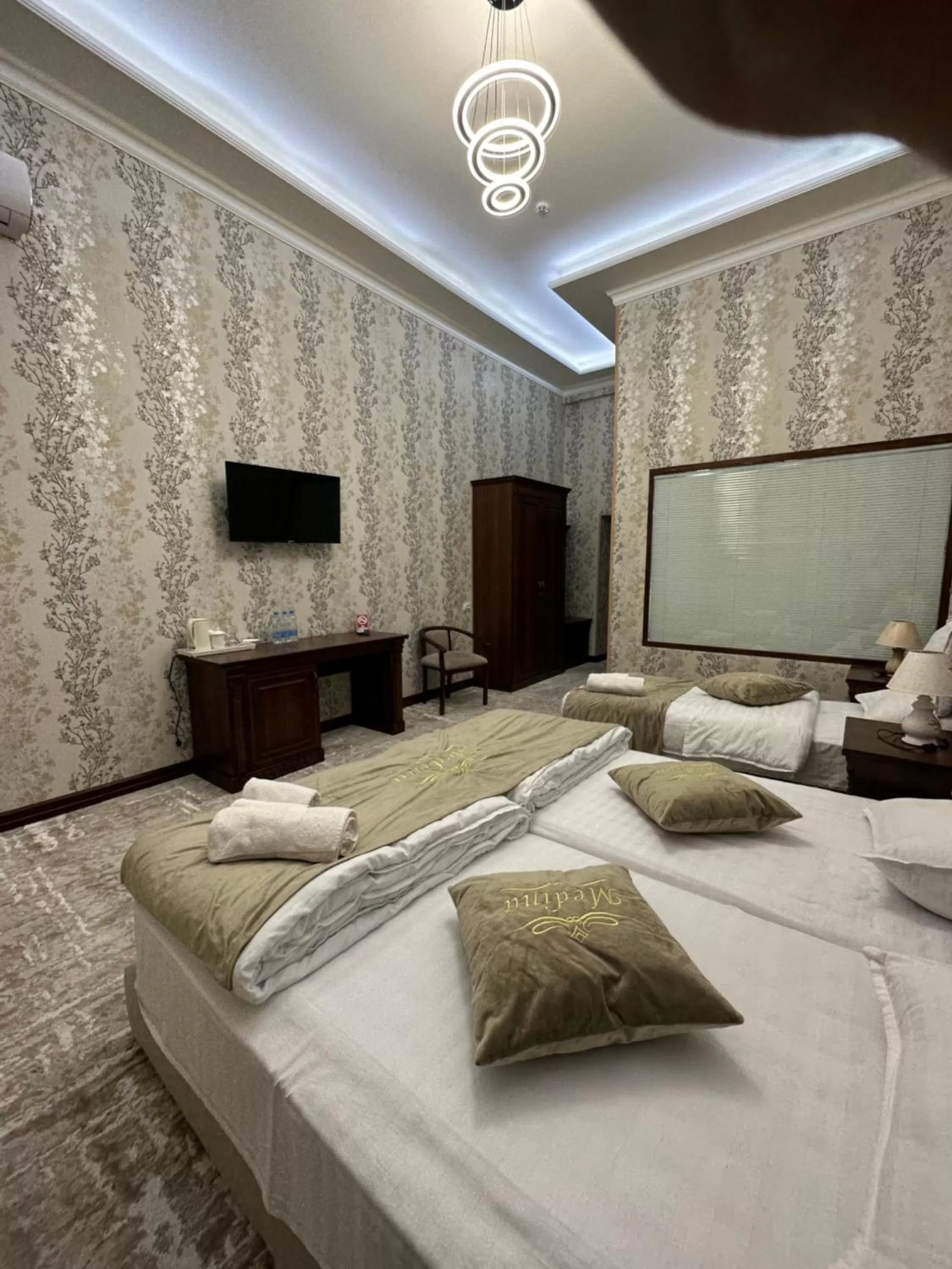 Bed in Medina Hotel Samarkand