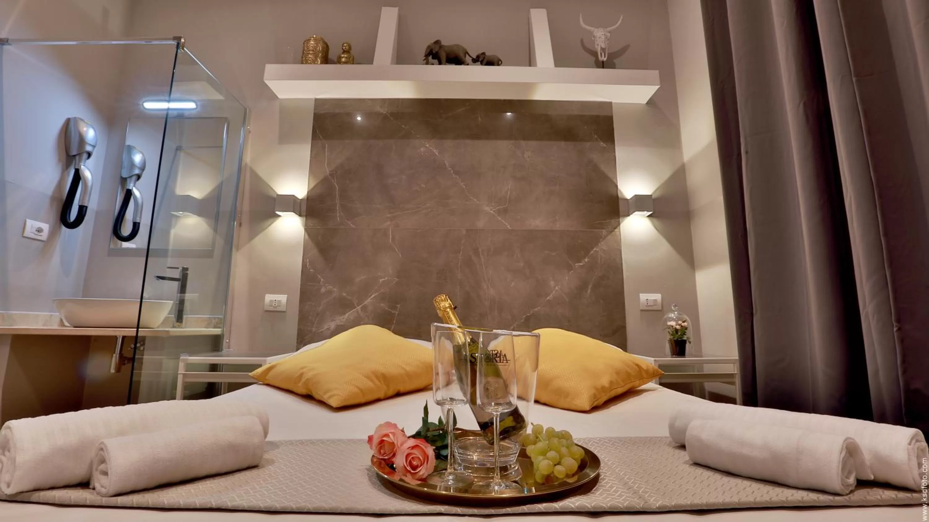 Bed in Hotel Giolitti Smart