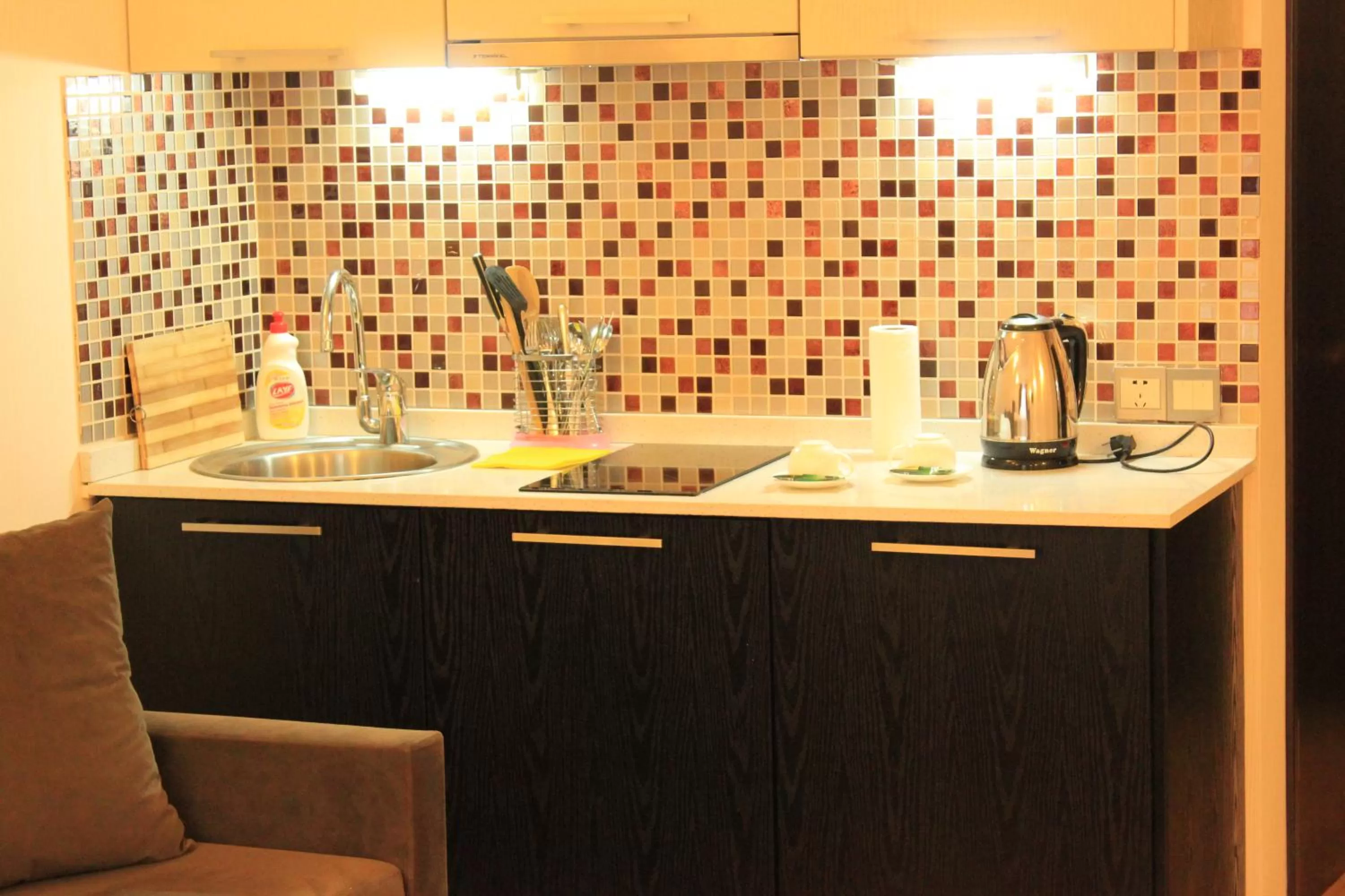 Property building, Kitchen/Kitchenette in Apartments in New Gudauri