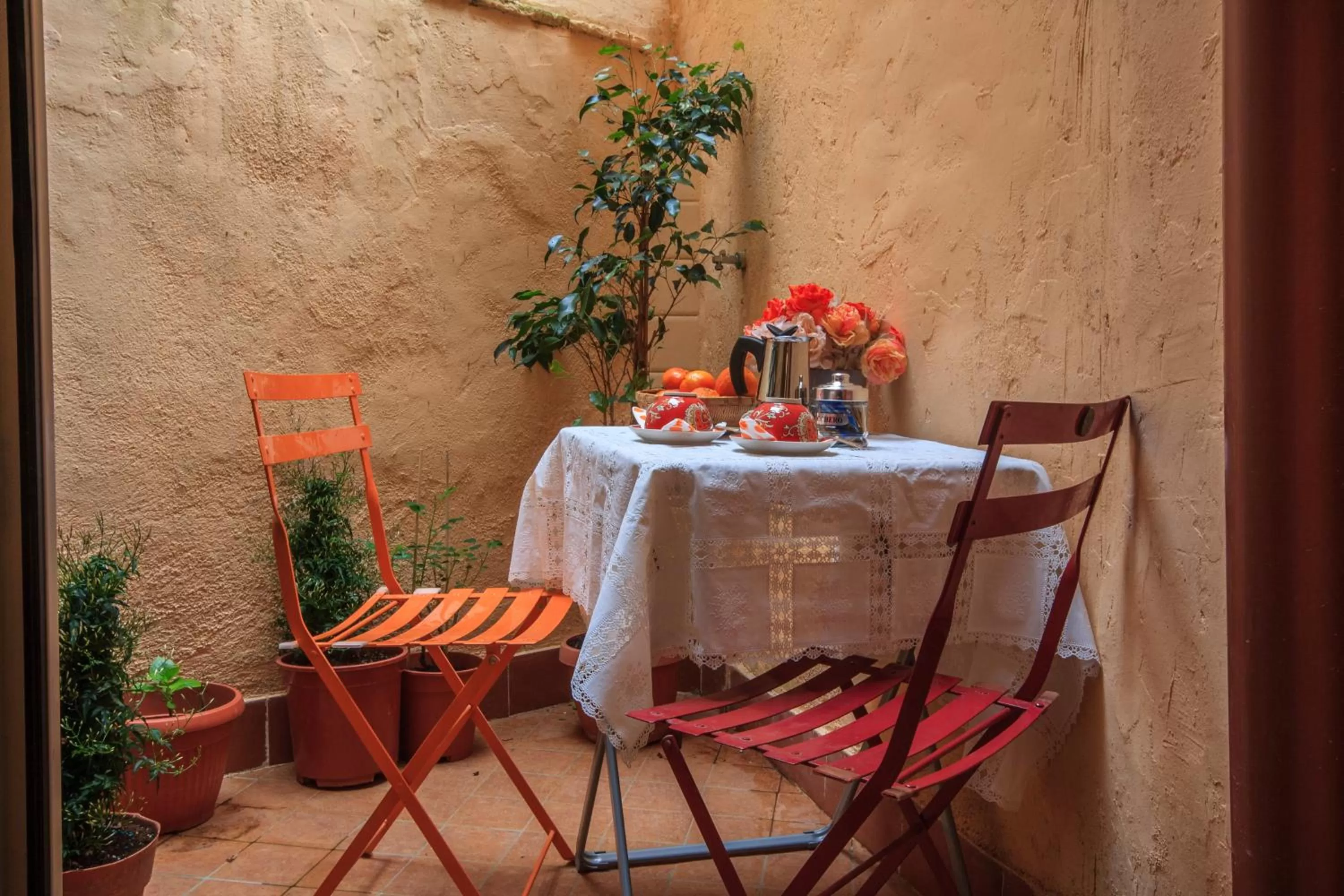 Patio in B&B Ventisei Scalini A Trastevere