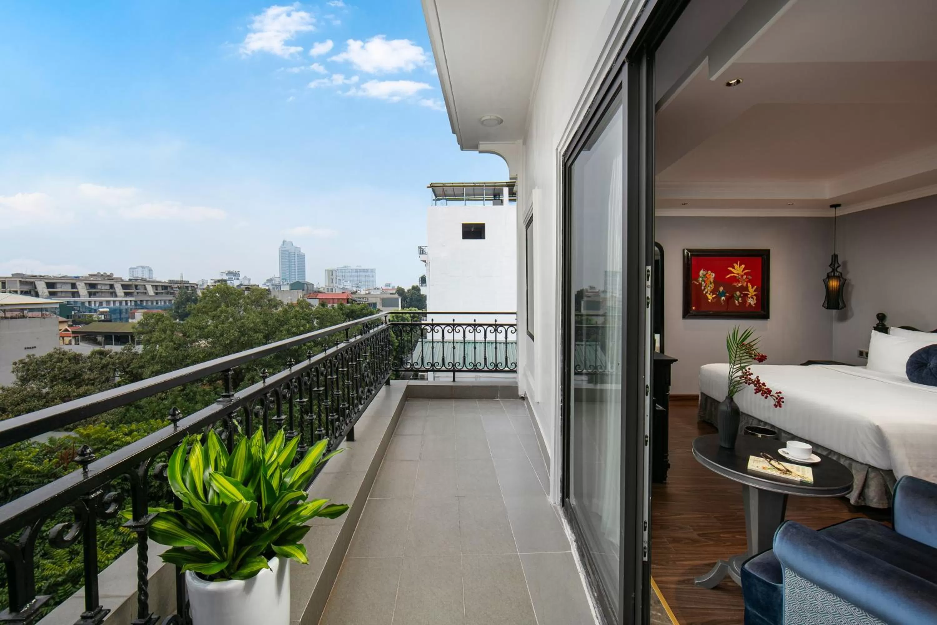 Balcony/Terrace in Hanoi L'Heritage Hotel & Gym - Spa