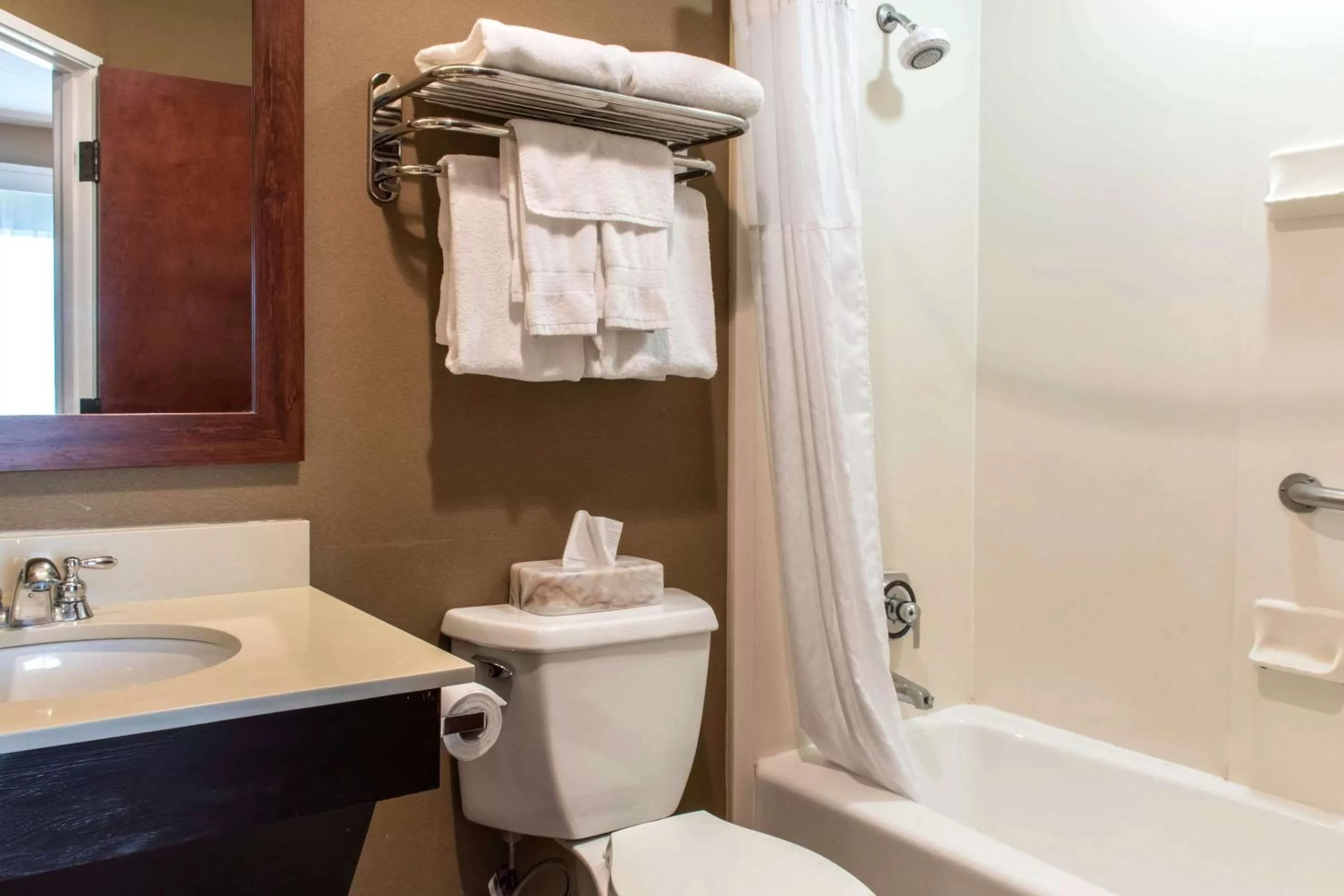 King Suite with Roll-In Shower - Accessible/Non-Smoking in Comfort Suites Scranton near Montage Mountain