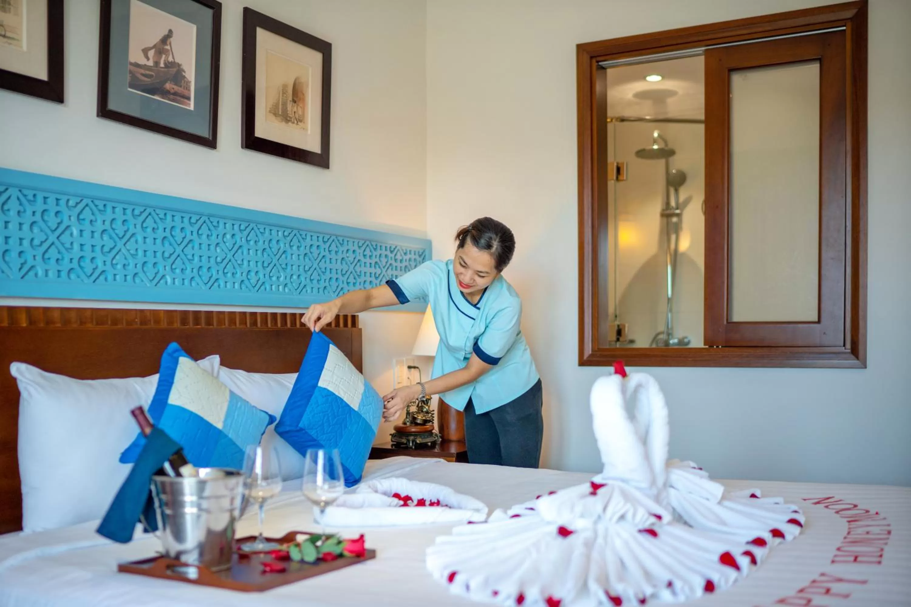 People, Bed in Lantana Boutique Hoi An Hotel