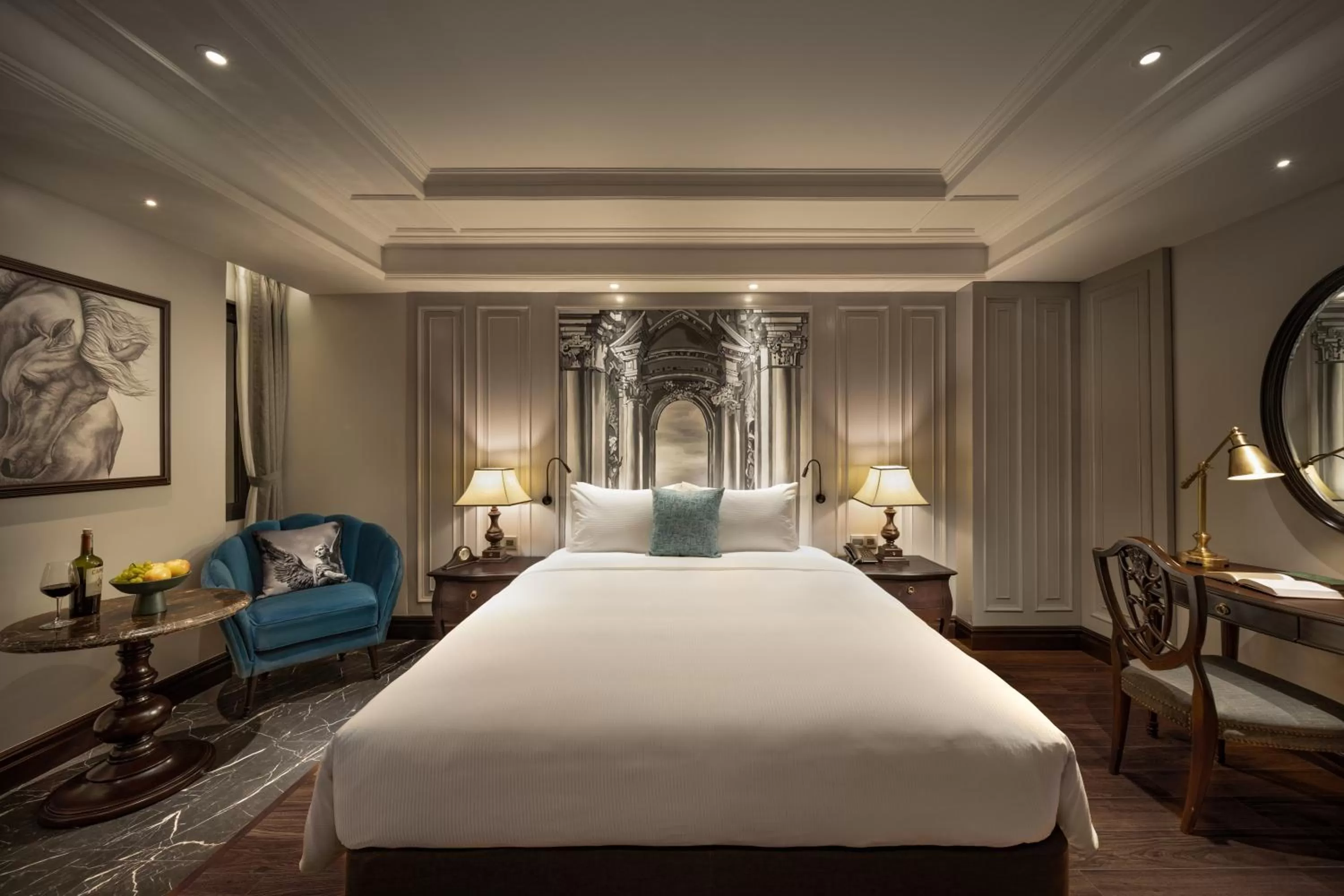 Photo of the whole room, Bed in Meritel Hanoi