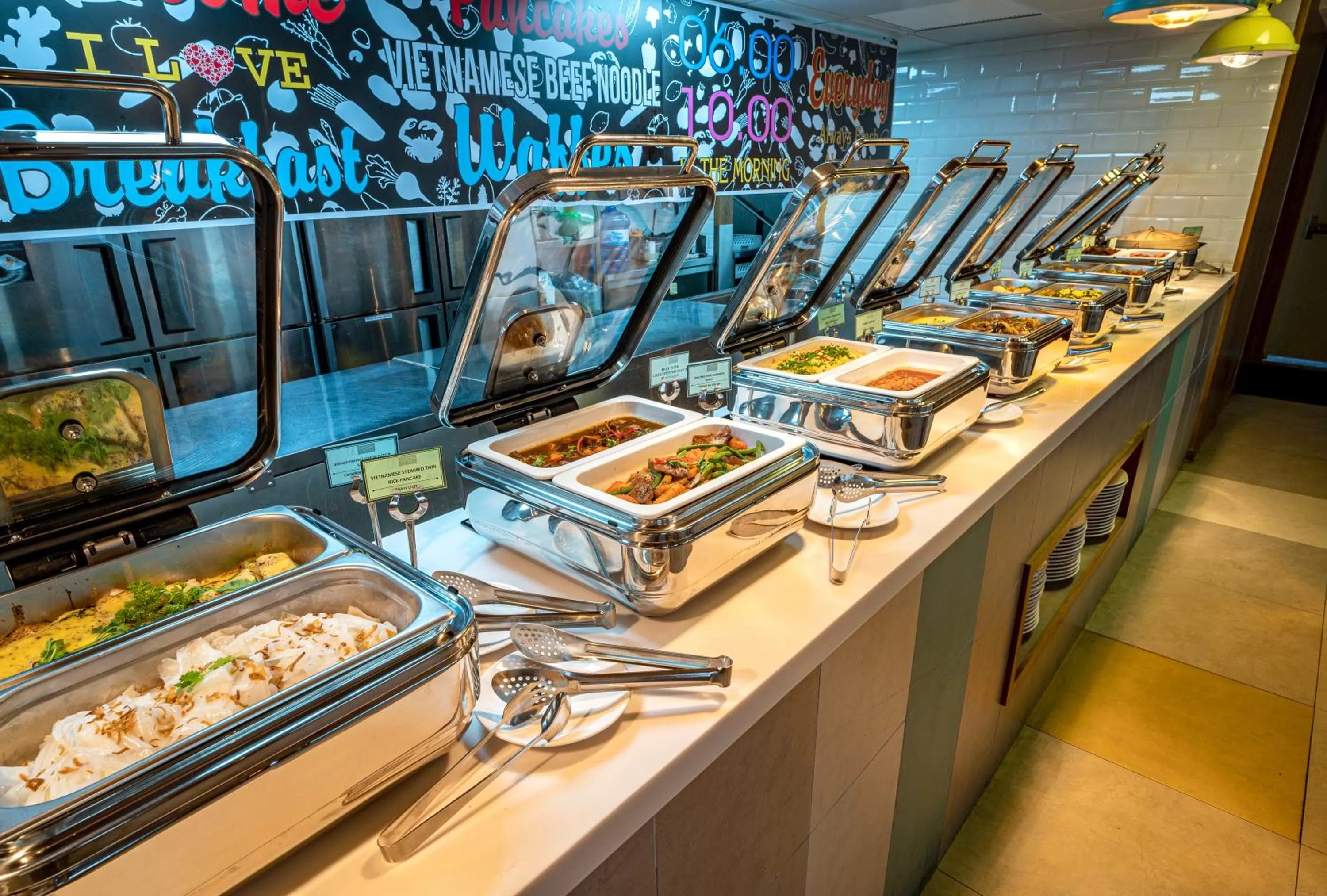 Buffet breakfast in Icon Saigon - LifeStyle Design Hotel