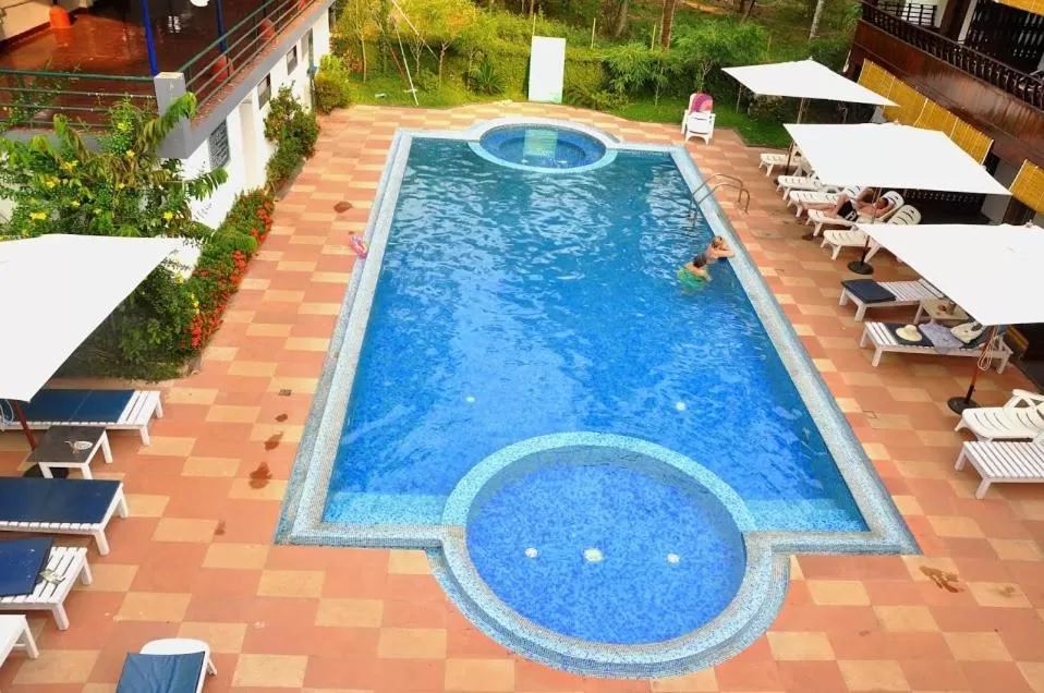 Pool view in Raja Park Beach Resort