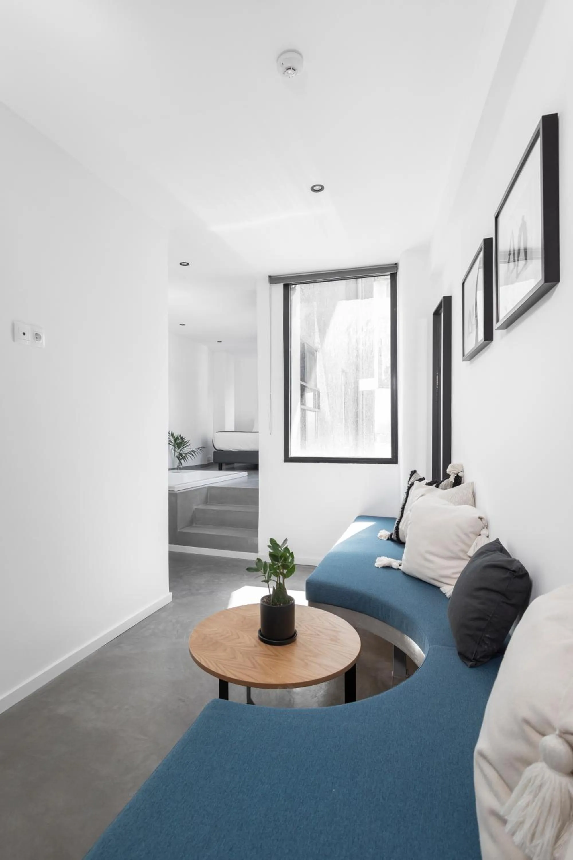 Living room, Bed in Melo Athens